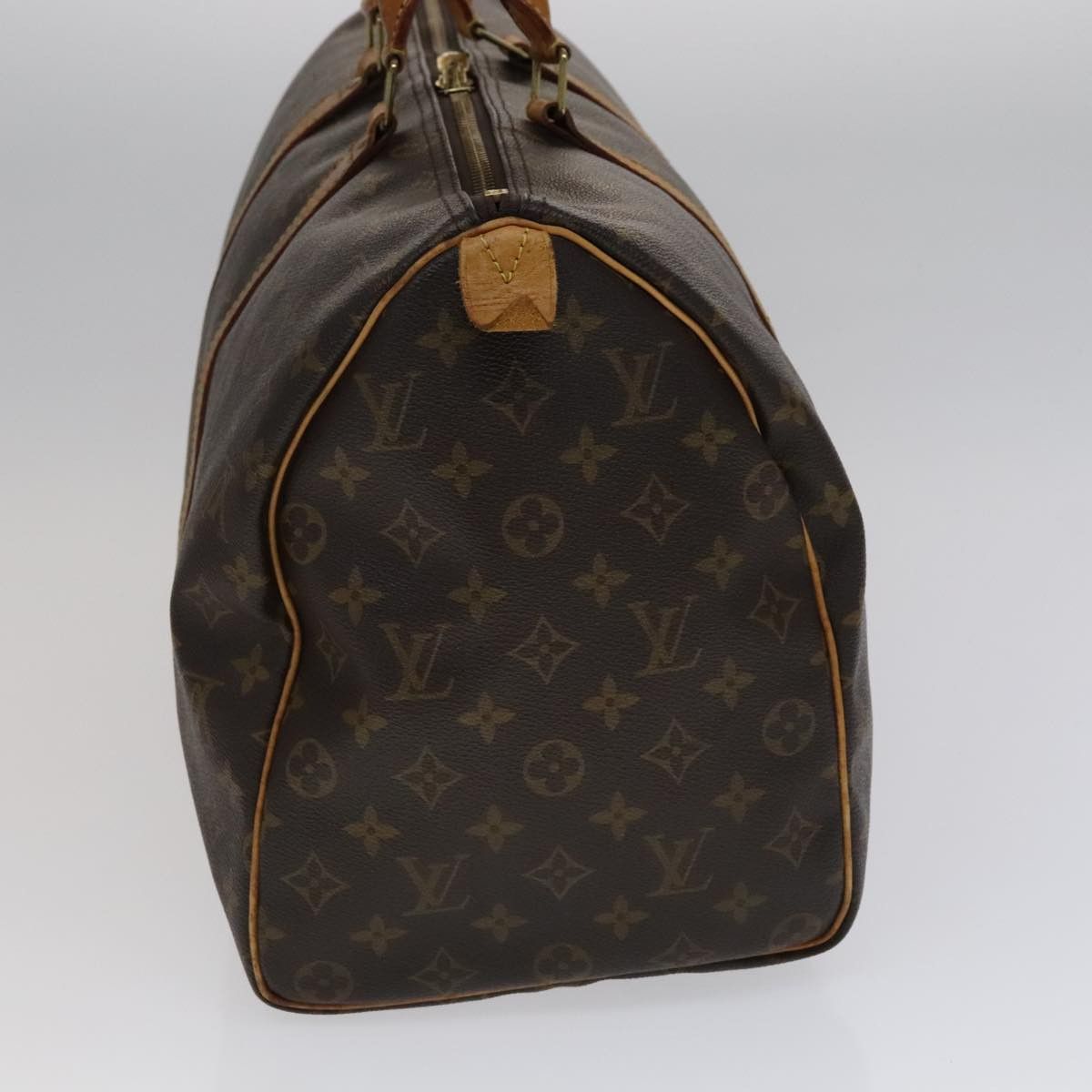 Louis Vuitton Keepall 45 Brown Canvas Travel Bag (Pre-Owned) Size ONE SIZE - 4 Thumbnail