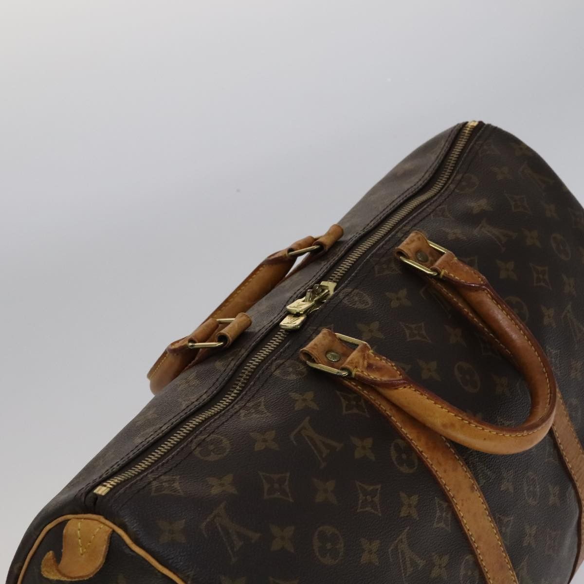Louis Vuitton Keepall 45 Brown Canvas Travel Bag (Pre-Owned) Size ONE SIZE - 5 Thumbnail