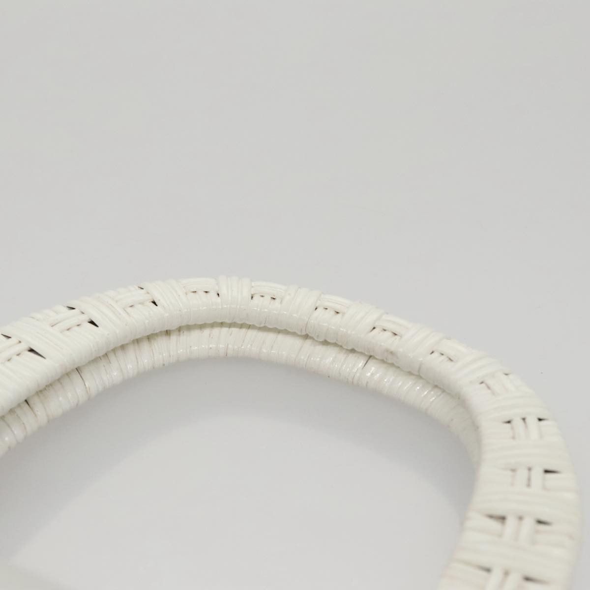 Gancini White Patent Leather Handbag (Pre-Owned)