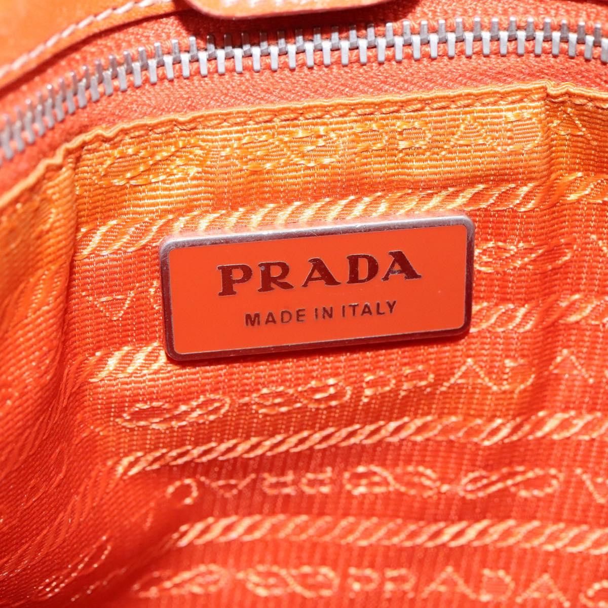 Prada Tessuto Orange Synthetic Shoulder Bag (Pre-Owned) Size ONE SIZE - 14 Thumbnail