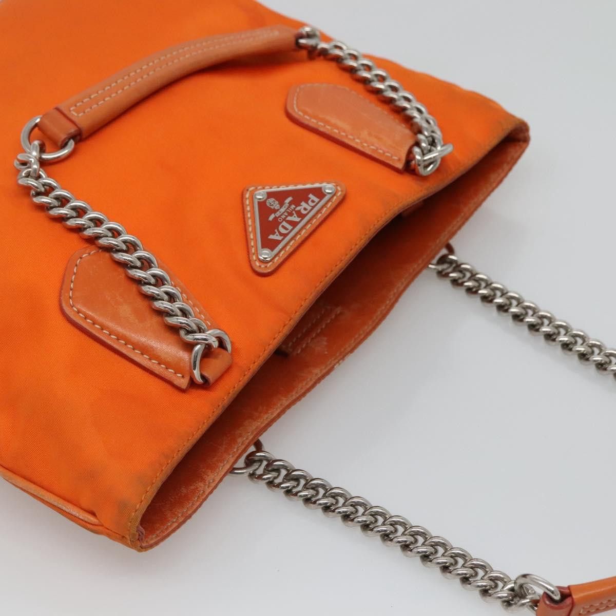 Prada Tessuto Orange Synthetic Shoulder Bag (Pre-Owned) Size ONE SIZE - 5 Thumbnail