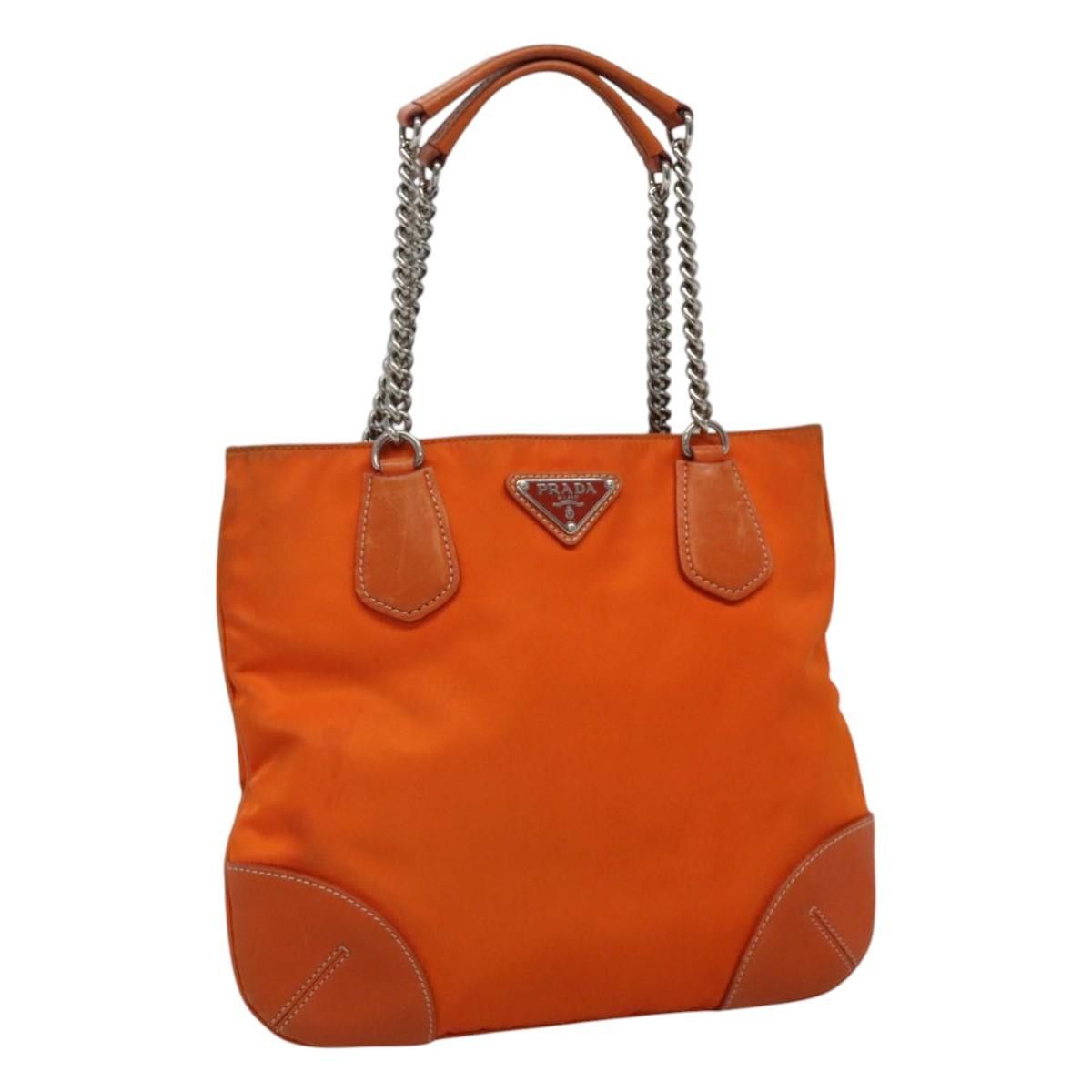 Prada Tessuto Orange Synthetic Shoulder Bag (Pre-Owned) Size ONE SIZE - 17 Thumbnail