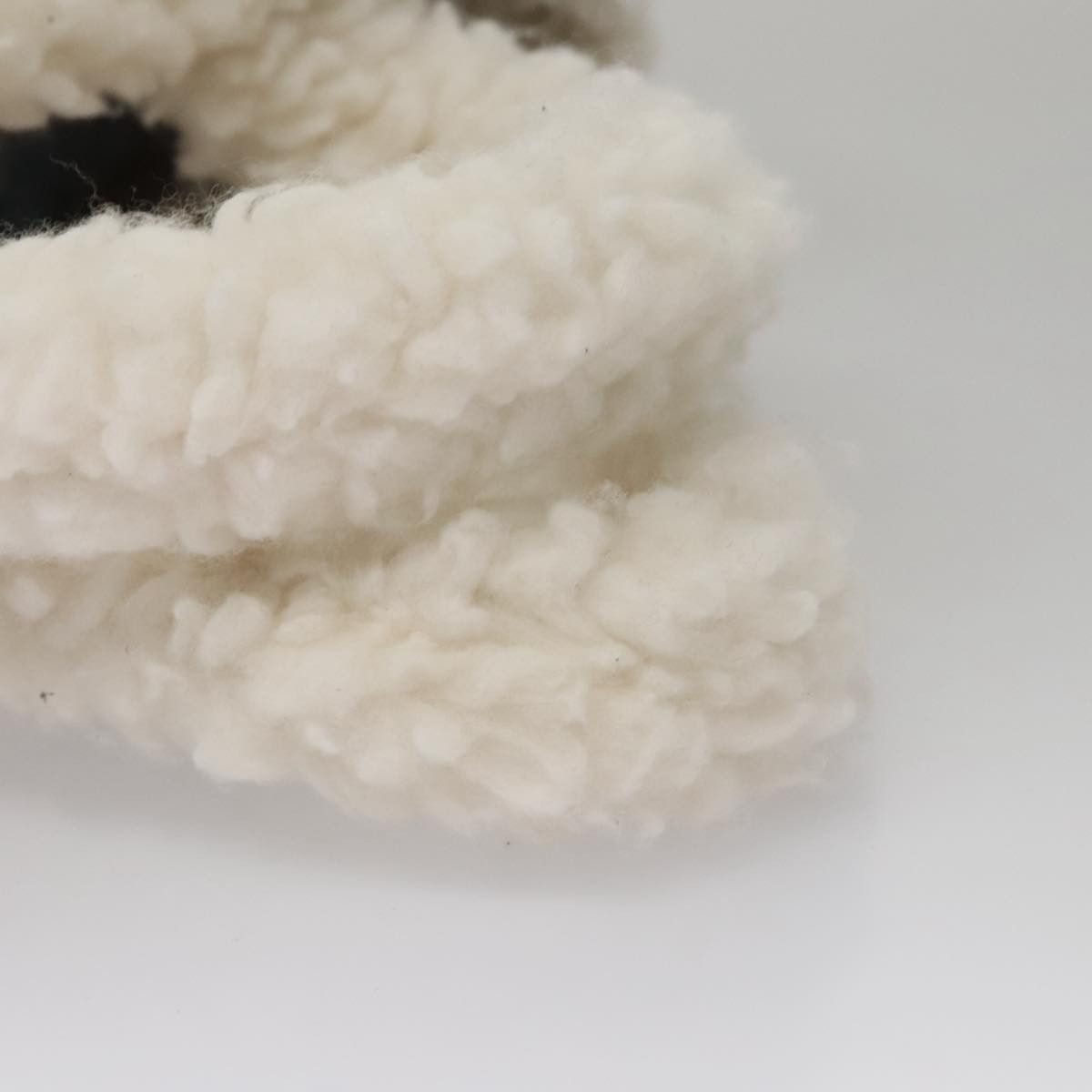 Prada Shearling White Wool Handbag (Pre-Owned) Size ONE SIZE - 10 Thumbnail