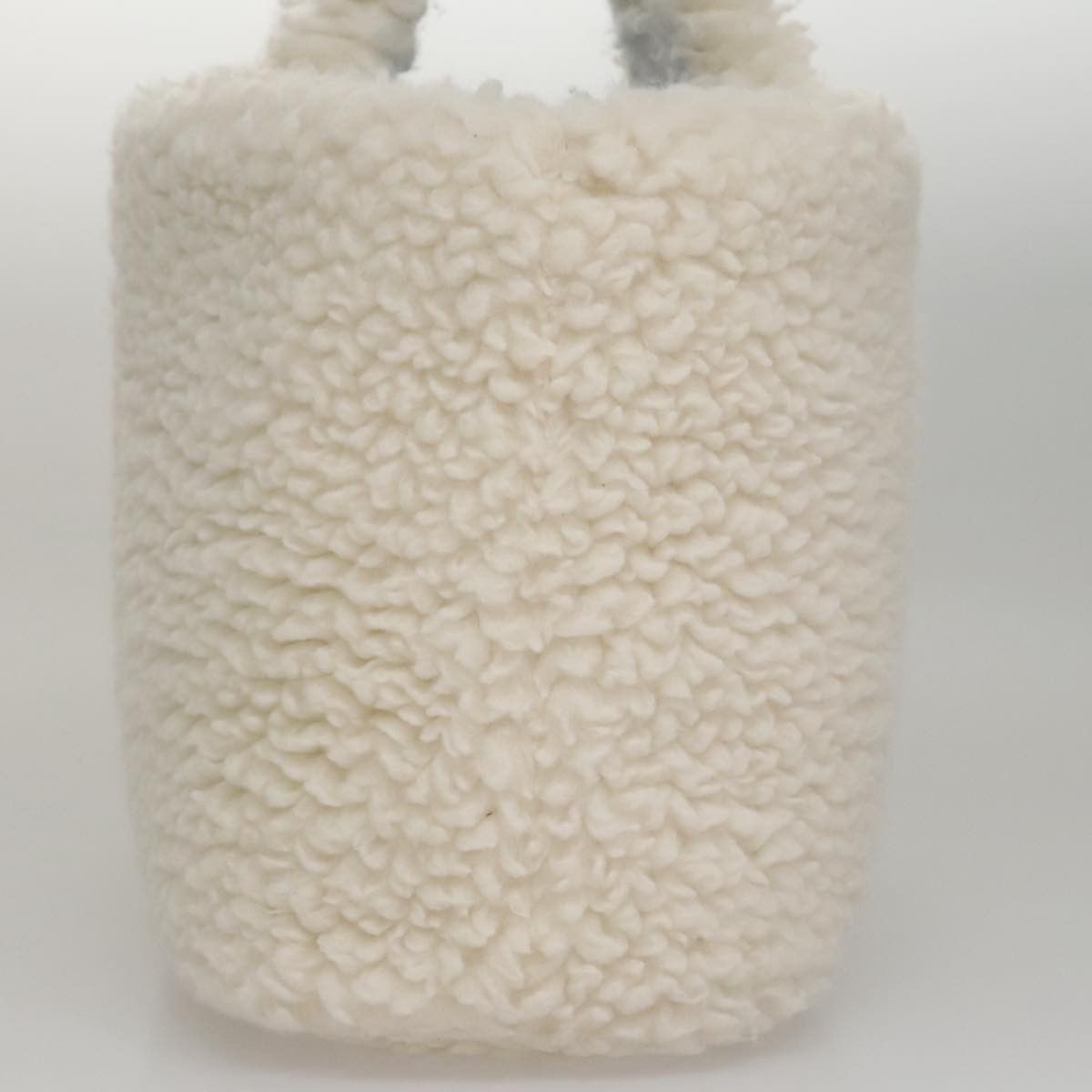 Prada Shearling White Wool Handbag (Pre-Owned) Size ONE SIZE - 4 Thumbnail