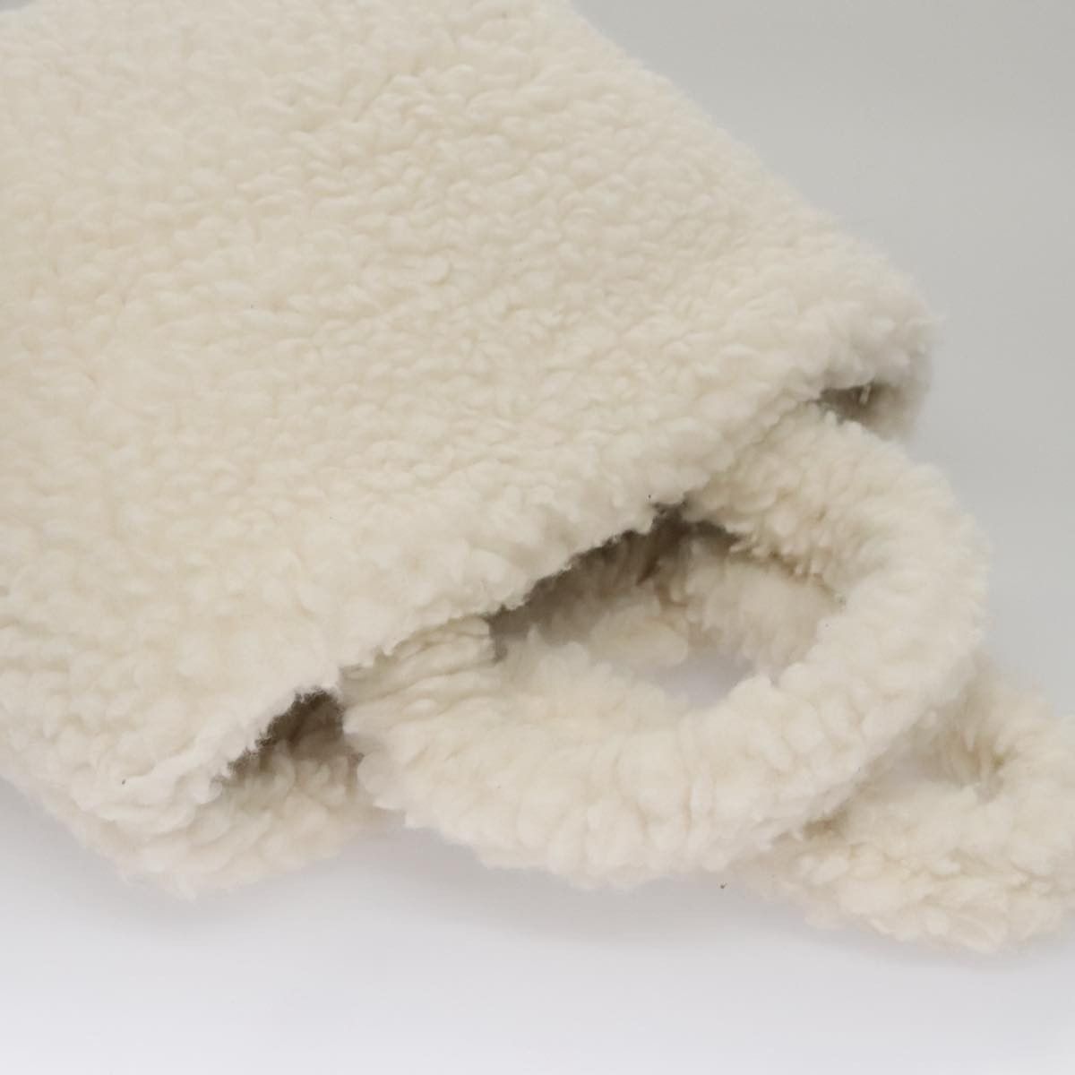 Prada Shearling White Wool Handbag (Pre-Owned) Size ONE SIZE - 5 Thumbnail