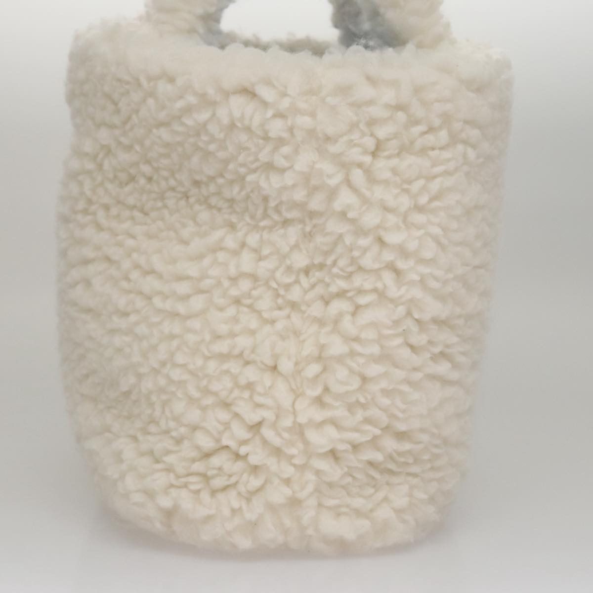 Prada Shearling White Wool Handbag (Pre-Owned) Size ONE SIZE - 3 Thumbnail