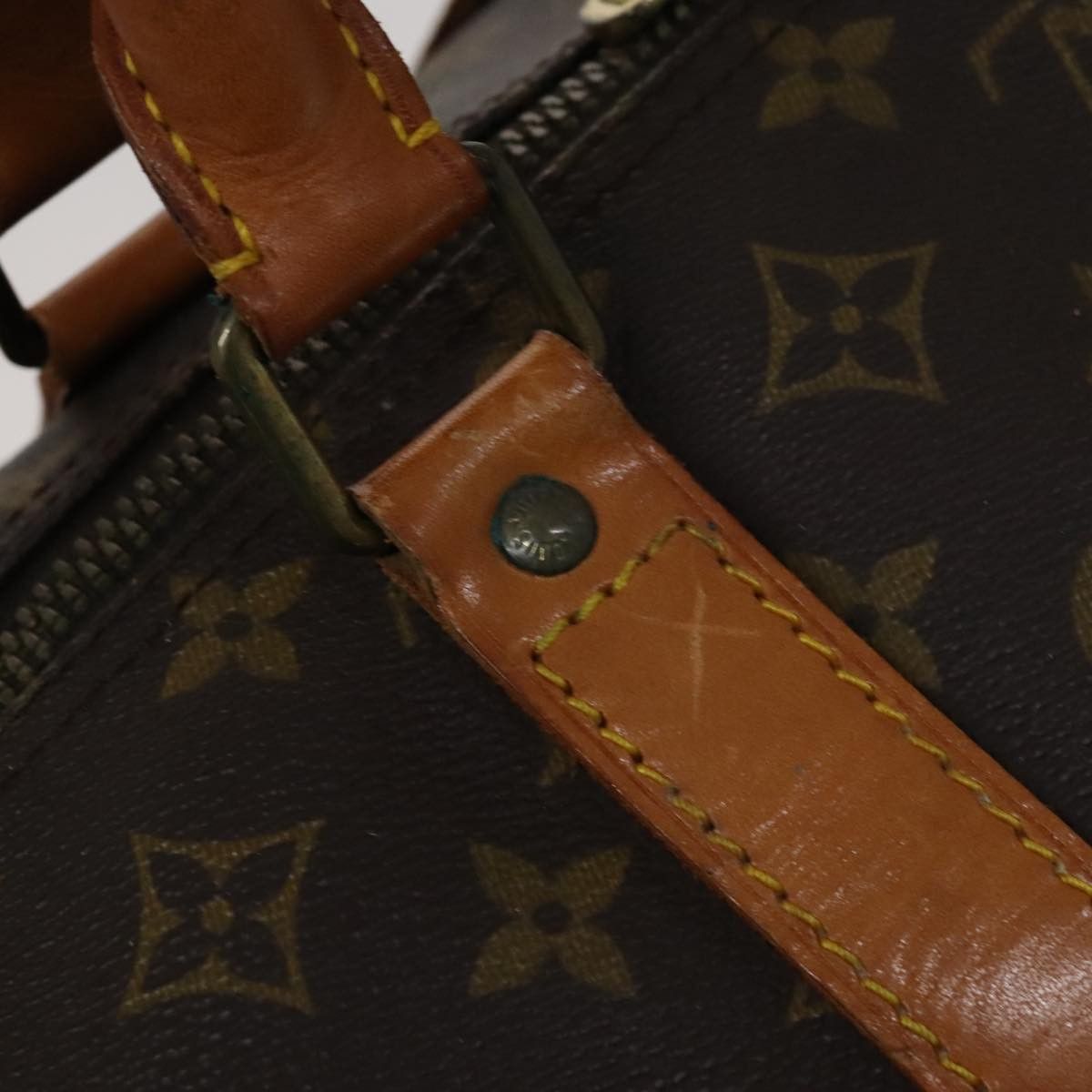 Louis Vuitton Keepall 60 Brown Canvas Travel Bag (Pre-Owned) Size ONE SIZE - 12 Thumbnail