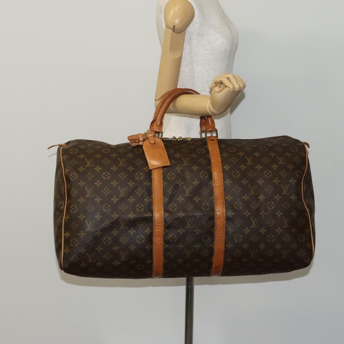 Louis Vuitton Keepall 60 Brown Canvas Travel Bag (Pre-Owned) Size ONE SIZE - 18 Thumbnail