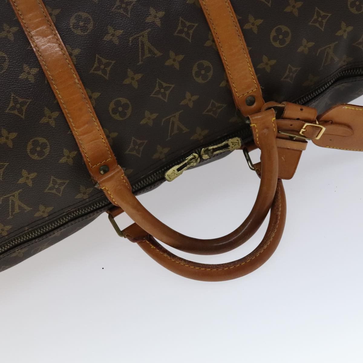 Louis Vuitton Keepall 60 Brown Canvas Travel Bag (Pre-Owned) Size ONE SIZE - 10 Thumbnail