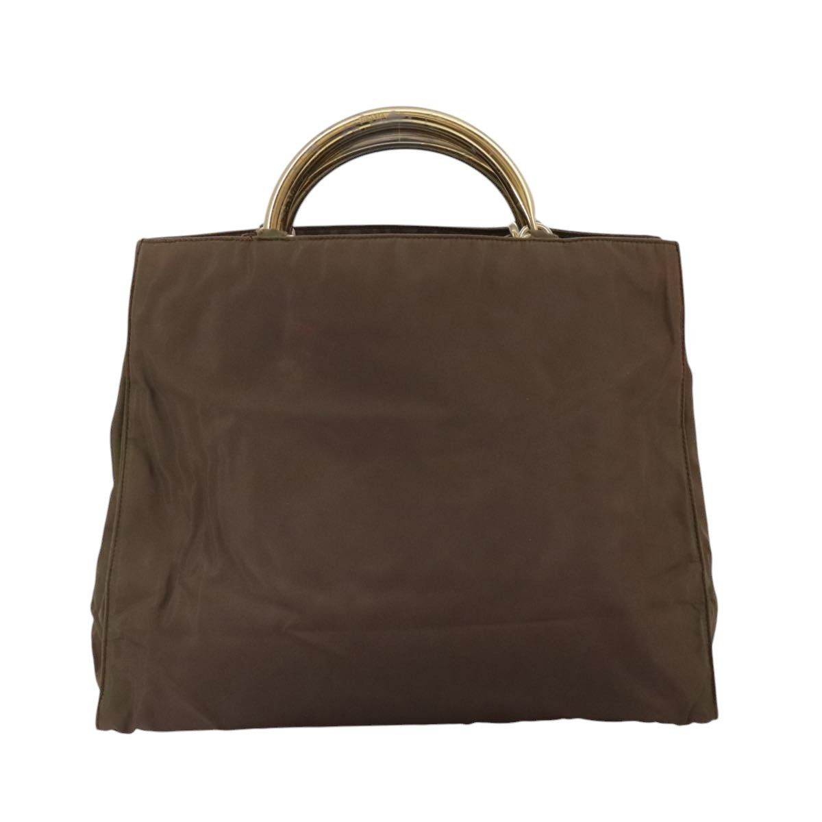 Prada Tessuto Brown Synthetic Handbag (Pre-Owned) Size ONE SIZE - 2 Thumbnail