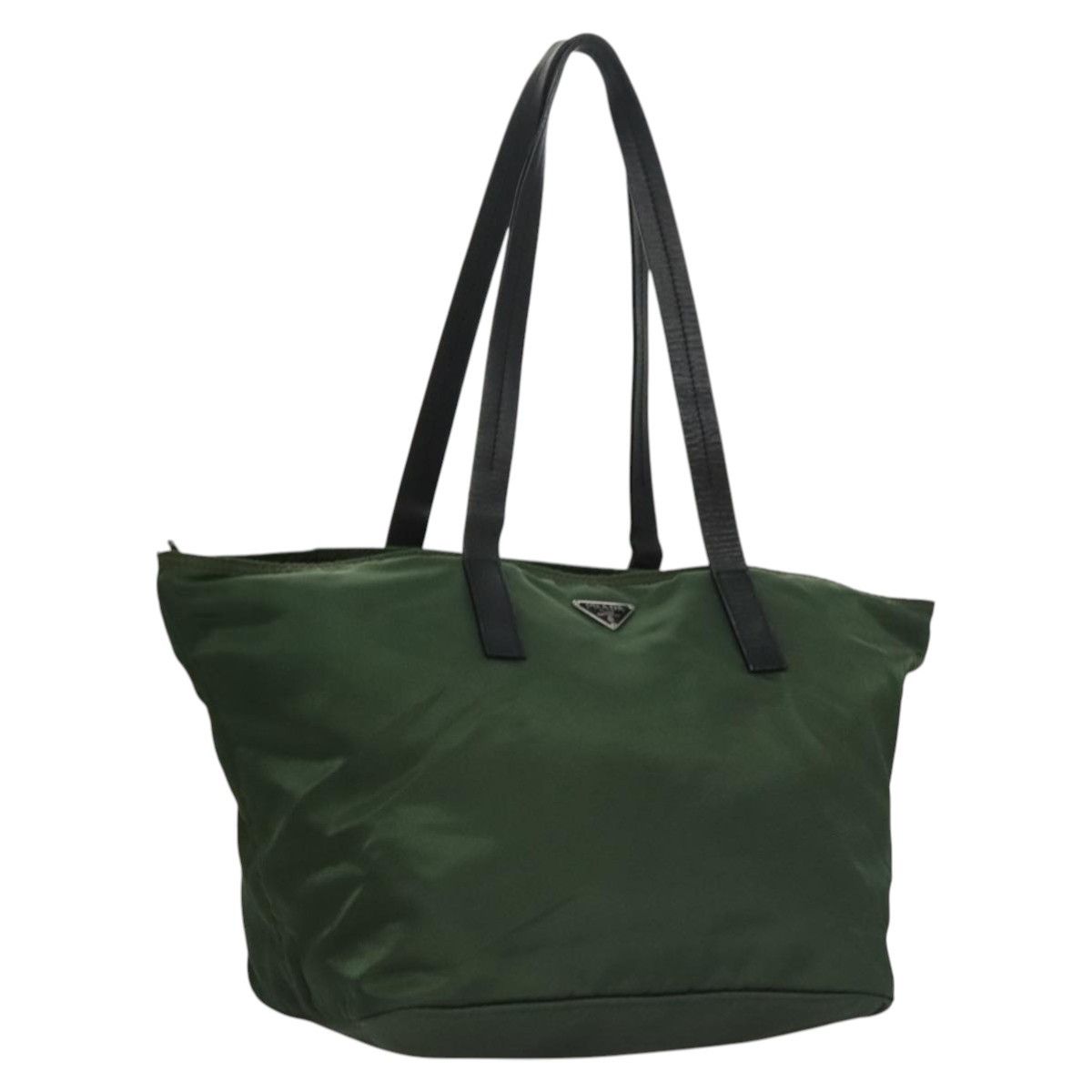 Prada Tessuto Green Synthetic Tote Bag (Pre-Owned) Size ONE SIZE - 17 Thumbnail