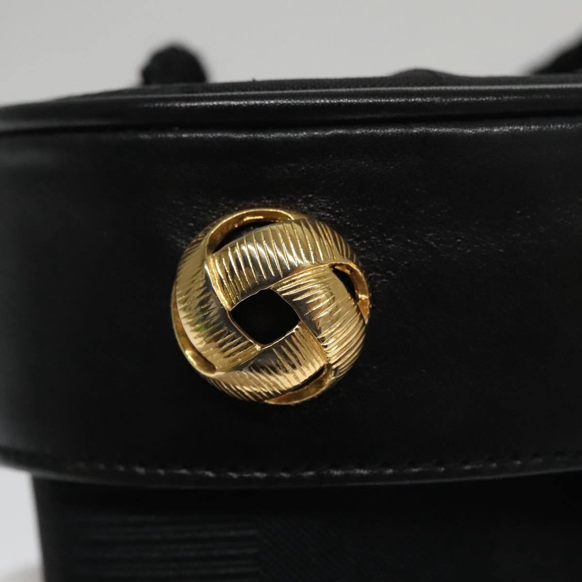 Salvatore Ferragamo Black Canvas Shoulder Bag (Pre-Owned) Size ONE SIZE - 11 Thumbnail