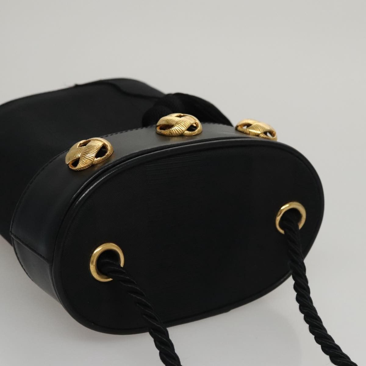 Salvatore Ferragamo Black Canvas Shoulder Bag (Pre-Owned) Size ONE SIZE - 17 Thumbnail