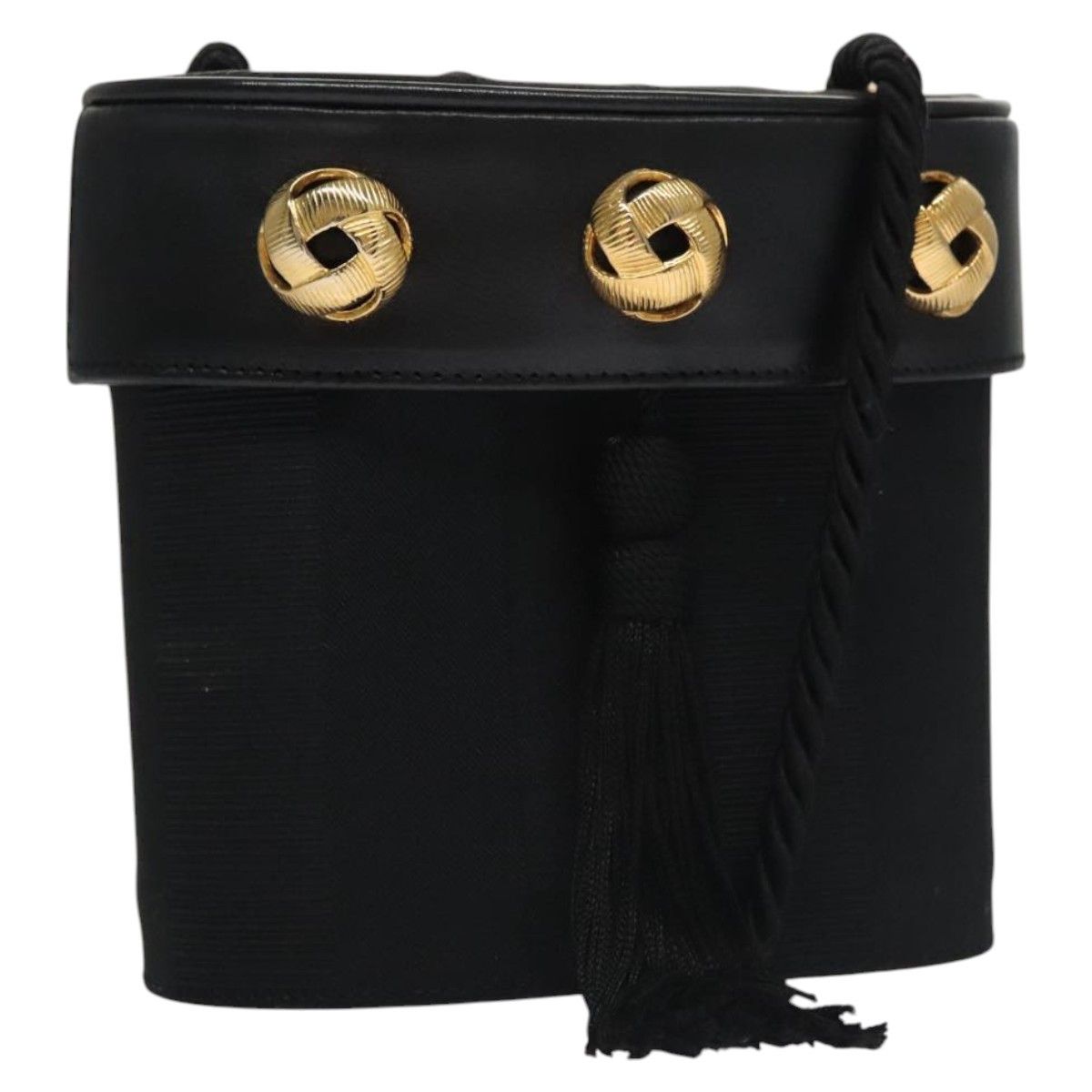 Salvatore Ferragamo Black Canvas Shoulder Bag (Pre-Owned) Size ONE SIZE - 16 Thumbnail