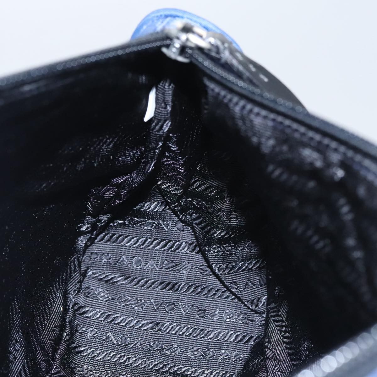 Prada Tessuto Blue Synthetic Clutch Bag (Pre-Owned) Size ONE SIZE - 17 Thumbnail
