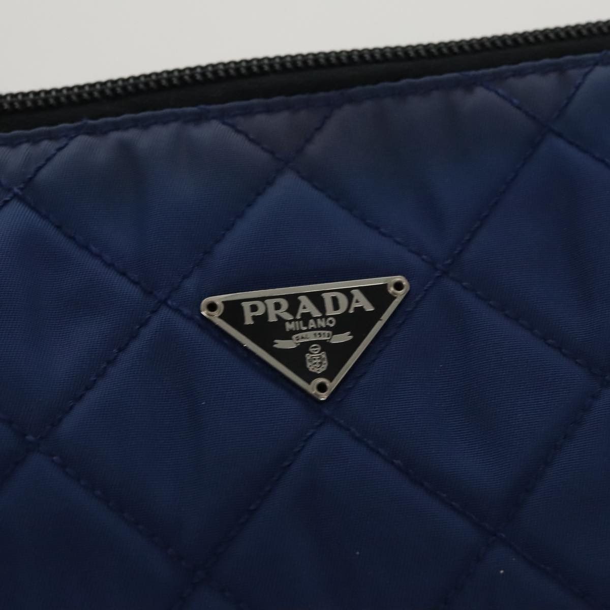 Prada Tessuto Blue Synthetic Clutch Bag (Pre-Owned) Size ONE SIZE - 13 Thumbnail