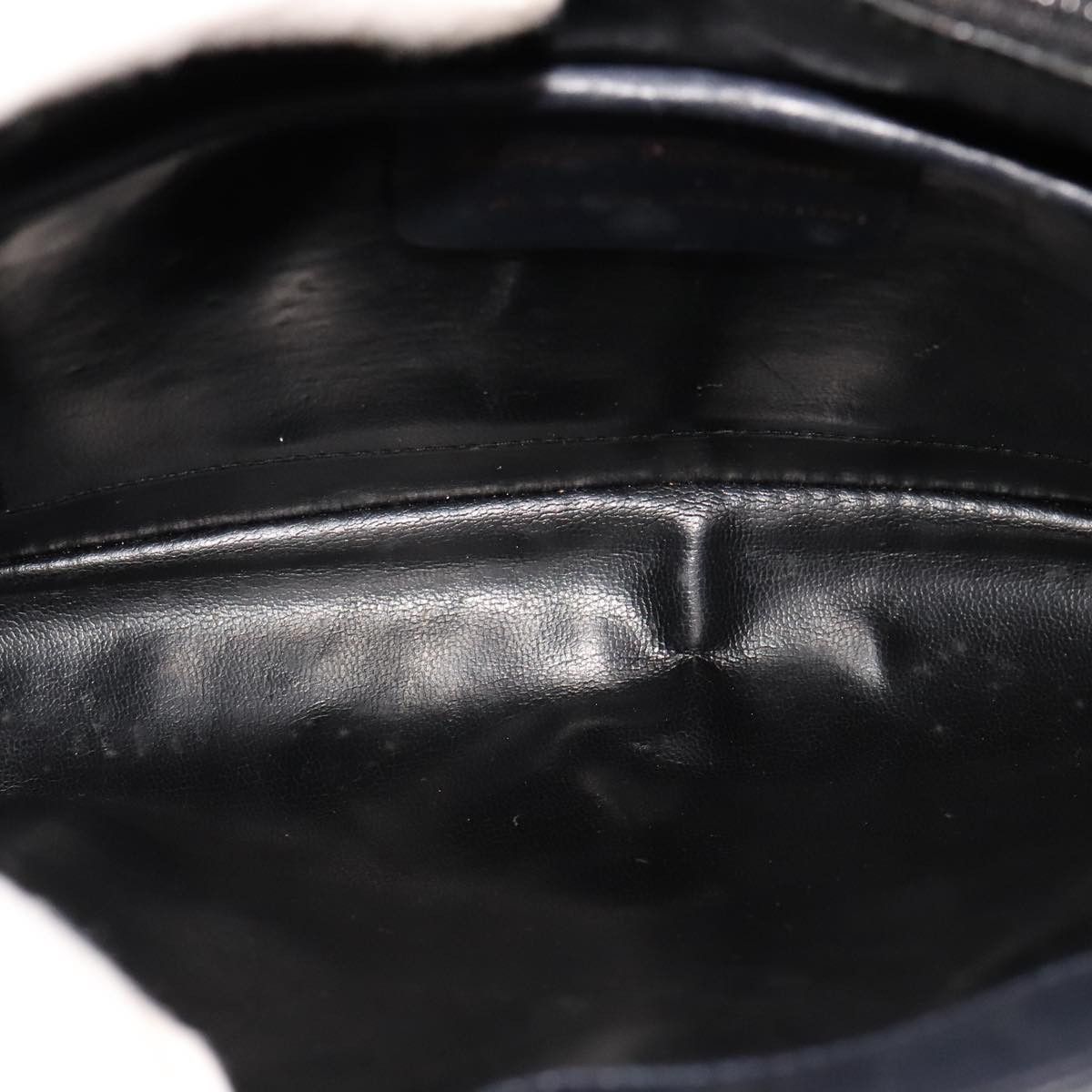 Salvatore Ferragamo Gancio Navy Leather Handbag (Pre-Owned) Size ONE SIZE - 15 Thumbnail
