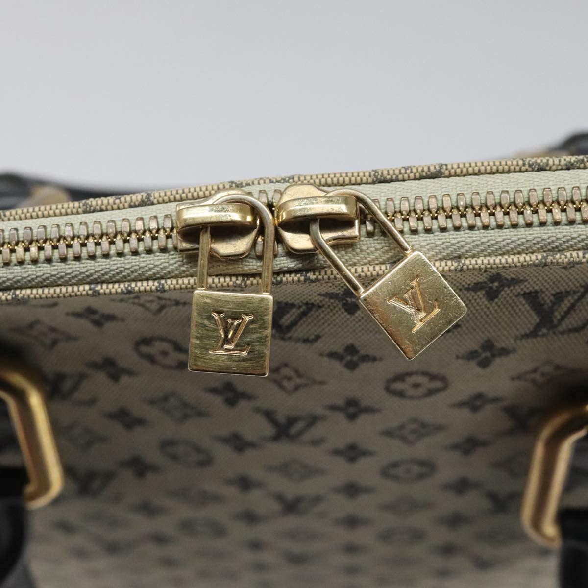 Louis Vuitton Alma Mini Blue Canvas Handbag (Pre-Owned) Size ONE SIZE - 13 Thumbnail