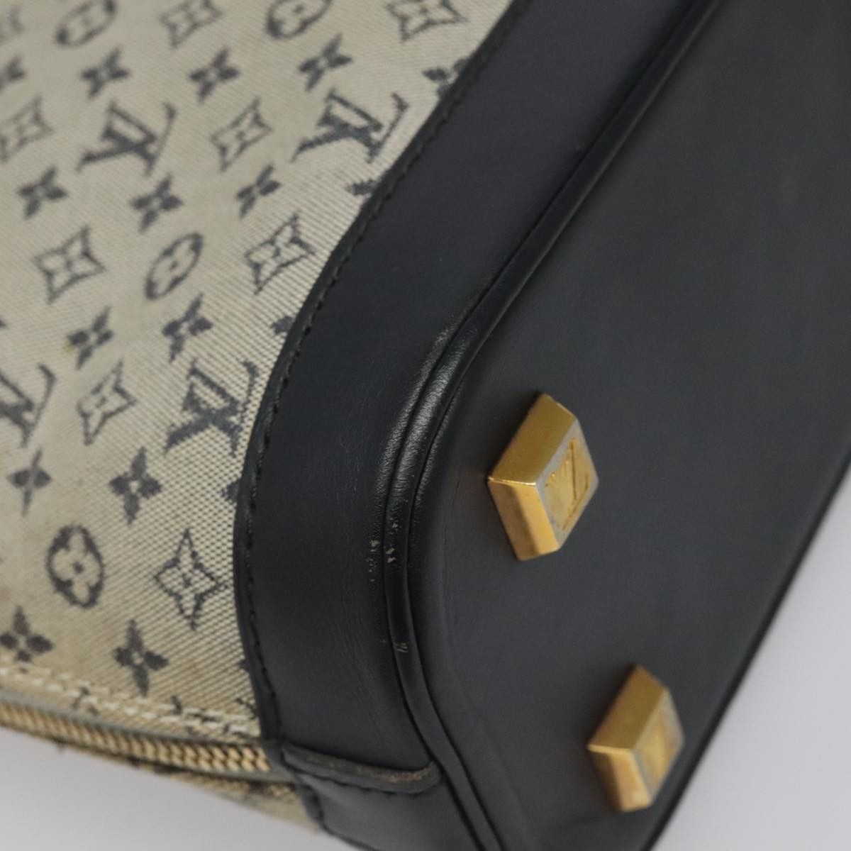 Louis Vuitton Alma Mini Blue Canvas Handbag (Pre-Owned) Size ONE SIZE - 7 Thumbnail