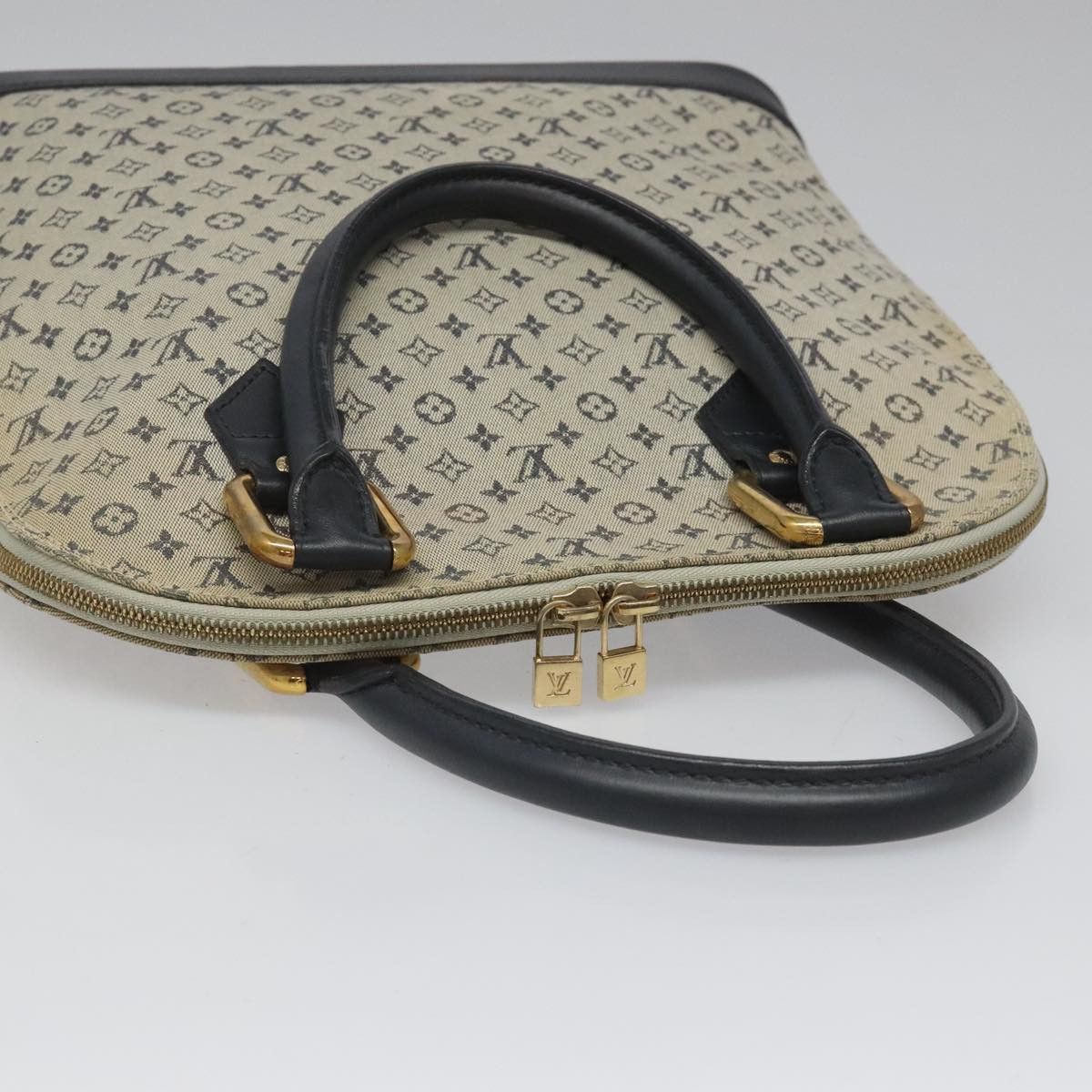 Louis Vuitton Alma Mini Blue Canvas Handbag (Pre-Owned) Size ONE SIZE - 5 Thumbnail
