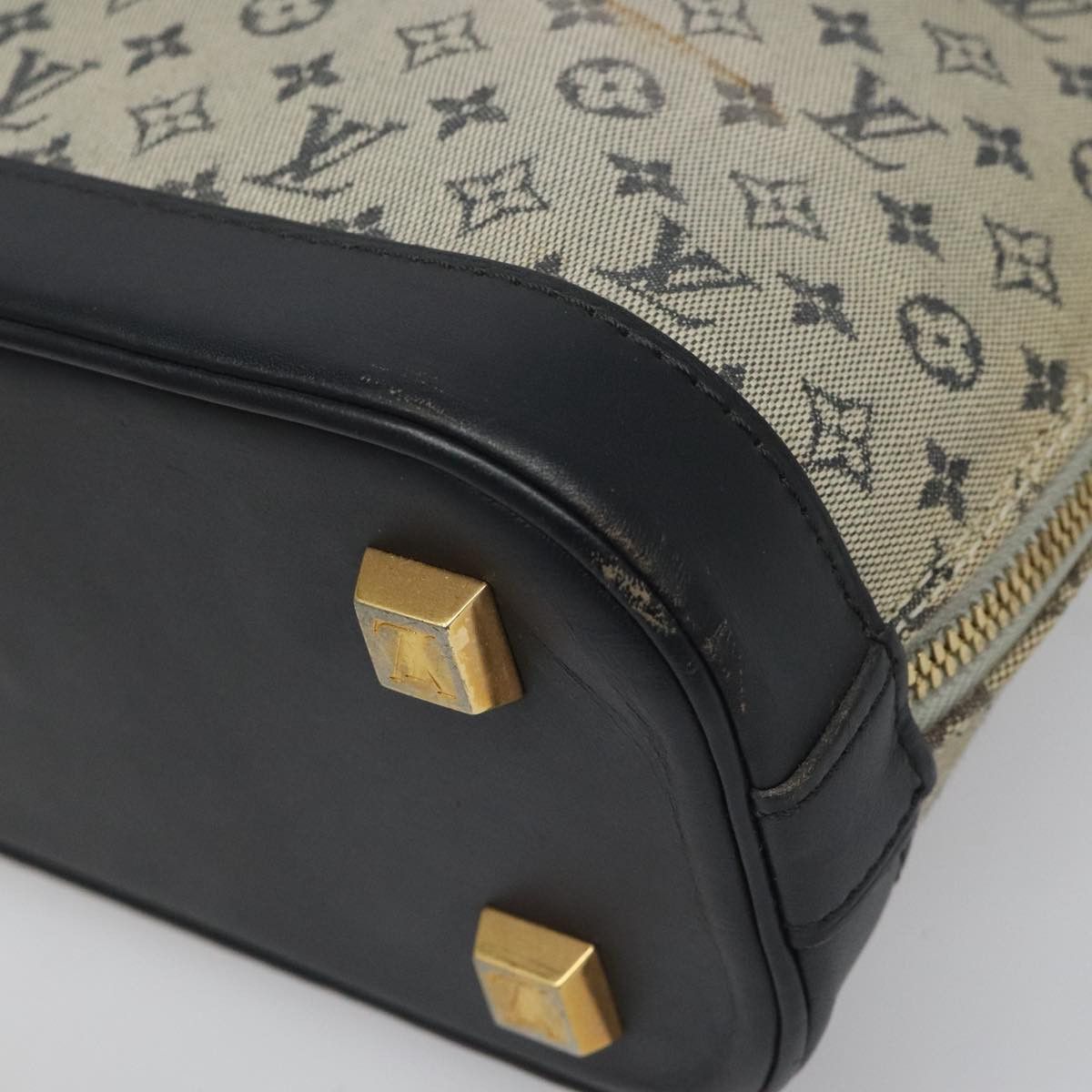 Louis Vuitton Alma Mini Blue Canvas Handbag (Pre-Owned) Size ONE SIZE - 9 Thumbnail