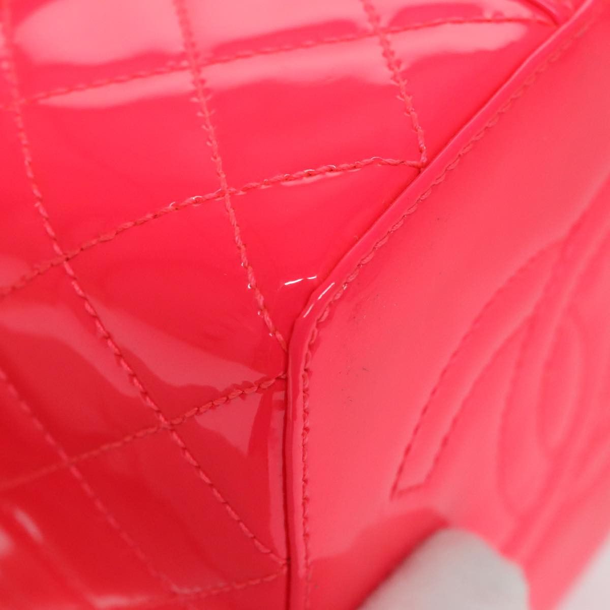 Chanel Vanity Pink Patent Leather Clutch Bag (Pre-Owned) Size ONE SIZE - 9 Thumbnail