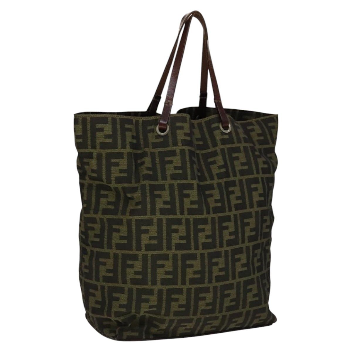 Fendi Zucca Brown Canvas Tote Bag (Pre-Owned) Size ONE SIZE - 16 Thumbnail
