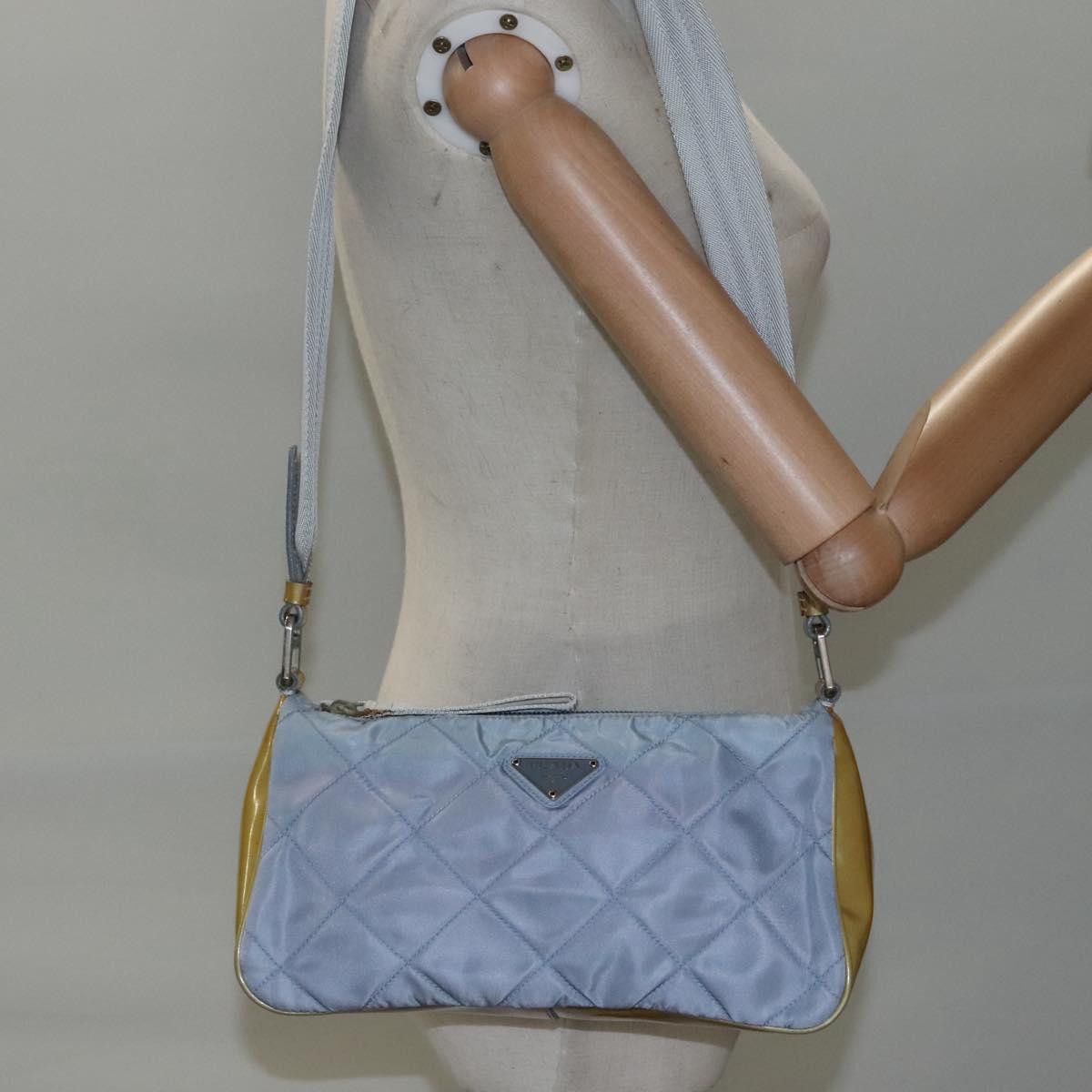 Prada Tessuto Blue Synthetic Shoulder Bag (Pre-Owned) Size ONE SIZE - 17 Thumbnail