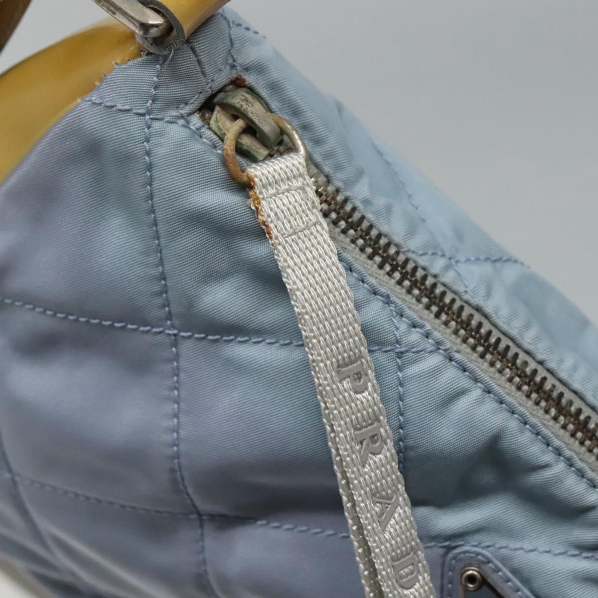 Prada Tessuto Blue Synthetic Shoulder Bag (Pre-Owned) Size ONE SIZE - 12 Thumbnail