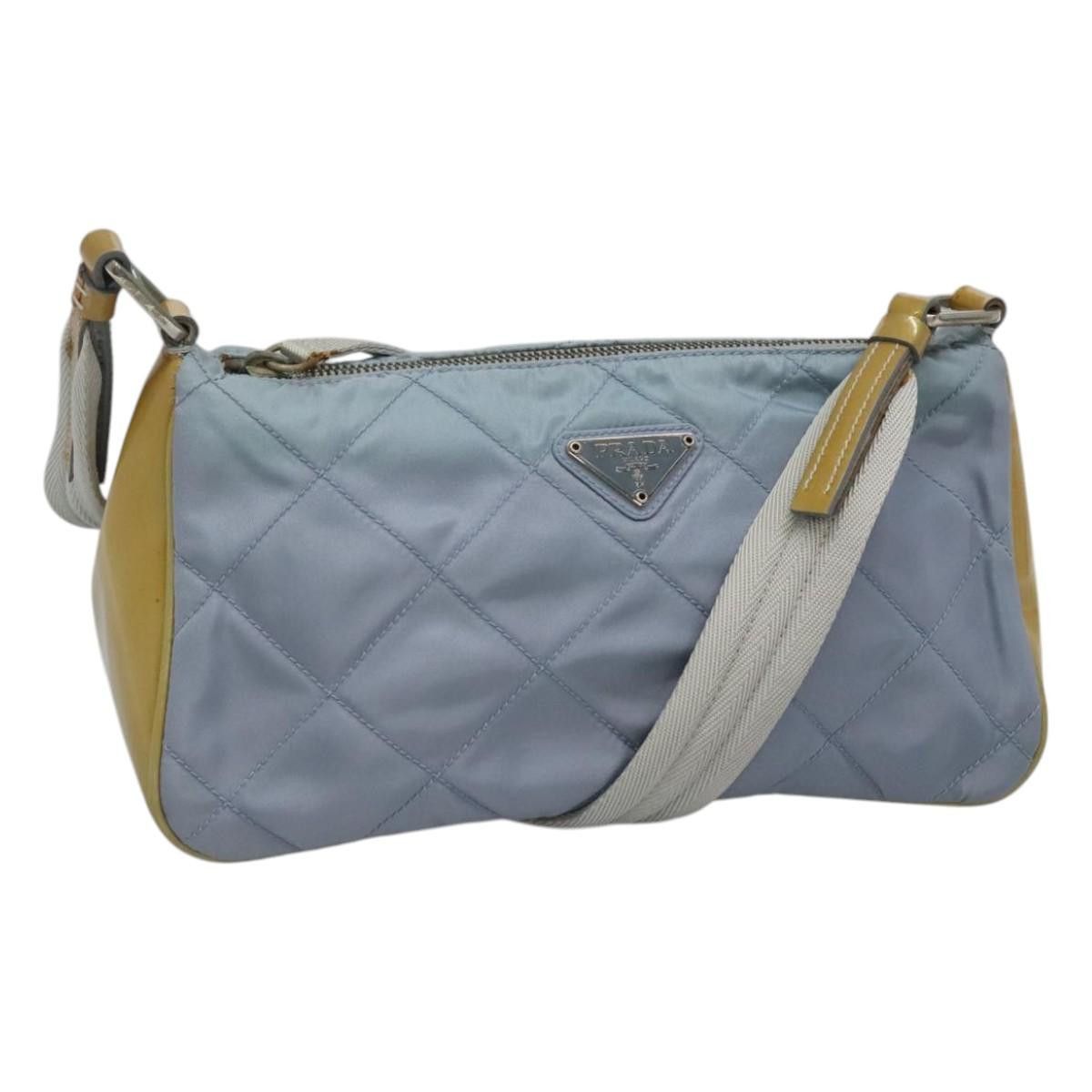Prada Tessuto Blue Synthetic Shoulder Bag (Pre-Owned) Size ONE SIZE - 18 Thumbnail