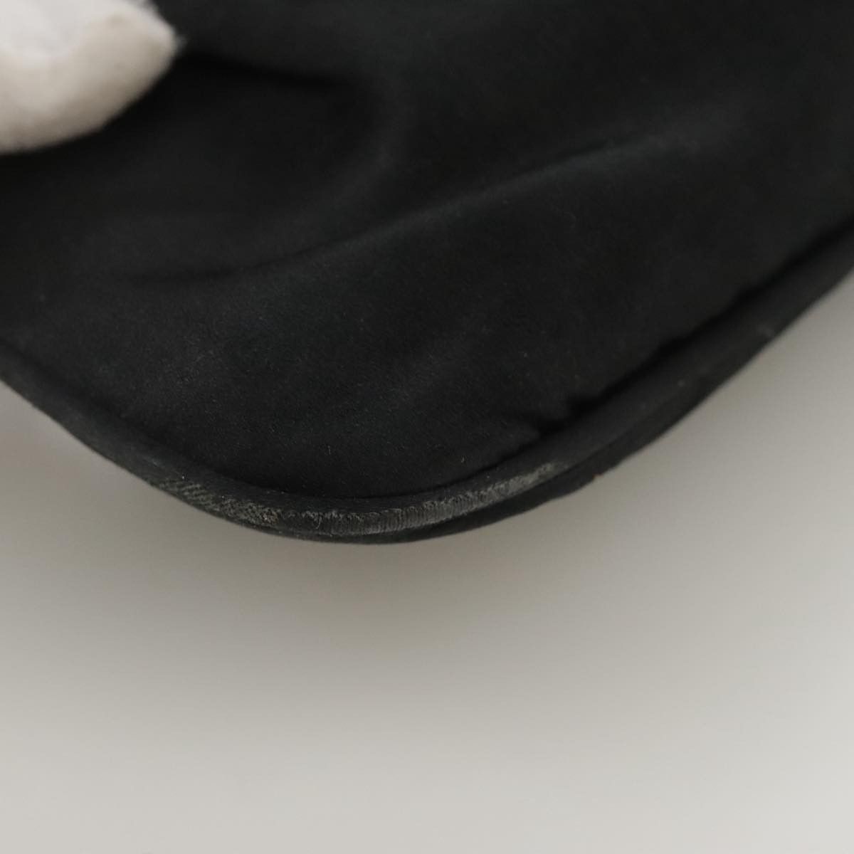 Salvatore Ferragamo Gancini Black Silk Clutch Bag (Pre-Owned) Size ONE SIZE - 7 Thumbnail