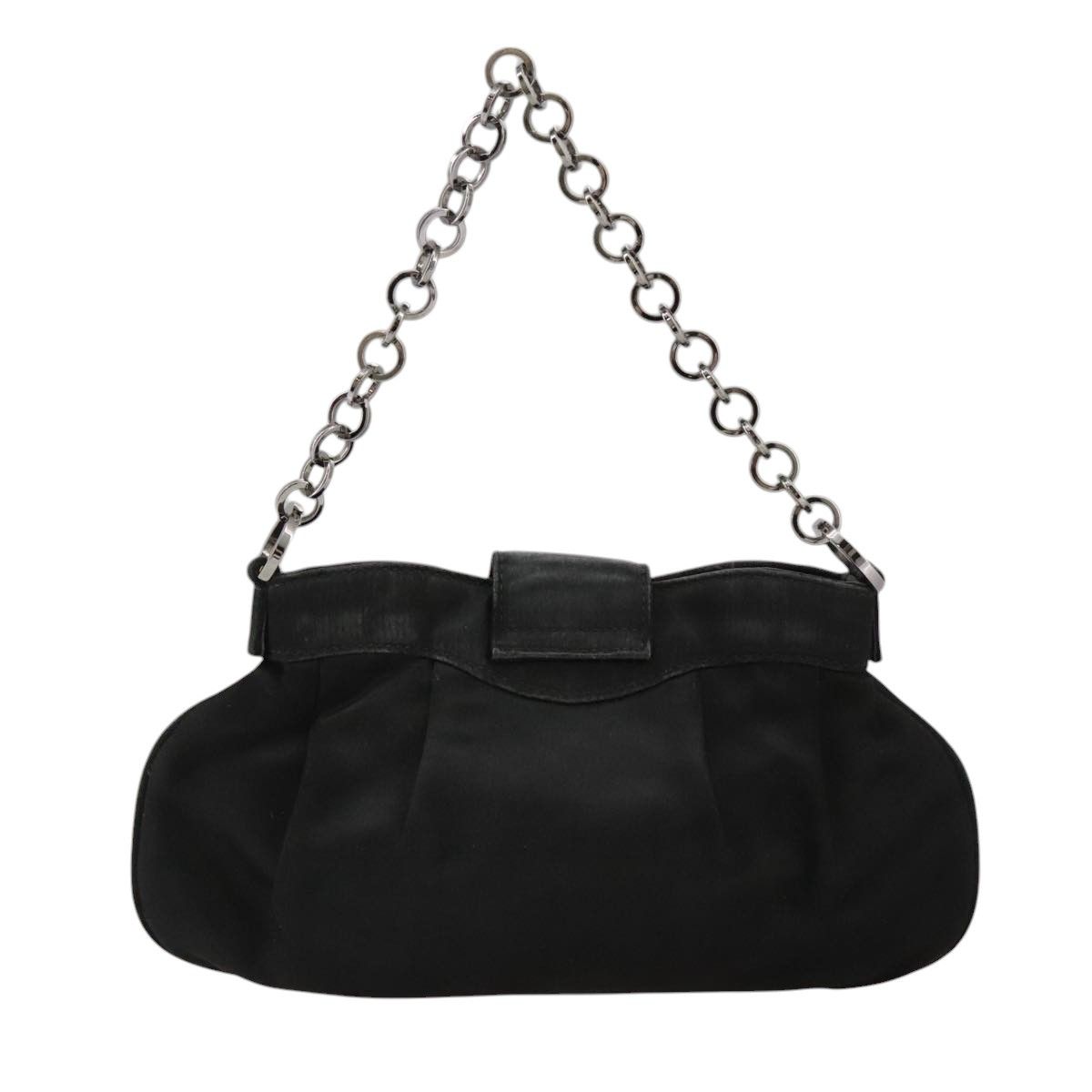 Salvatore Ferragamo Gancini Black Silk Clutch Bag (Pre-Owned) Size ONE SIZE - 2 Thumbnail