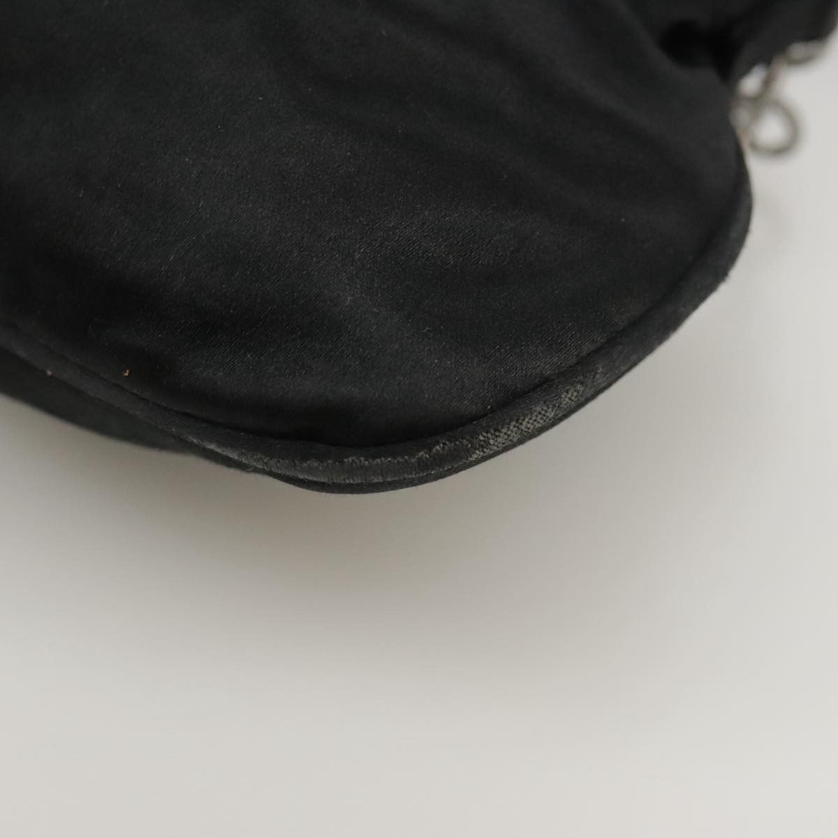 Salvatore Ferragamo Gancini Black Silk Clutch Bag (Pre-Owned) Size ONE SIZE - 10 Thumbnail
