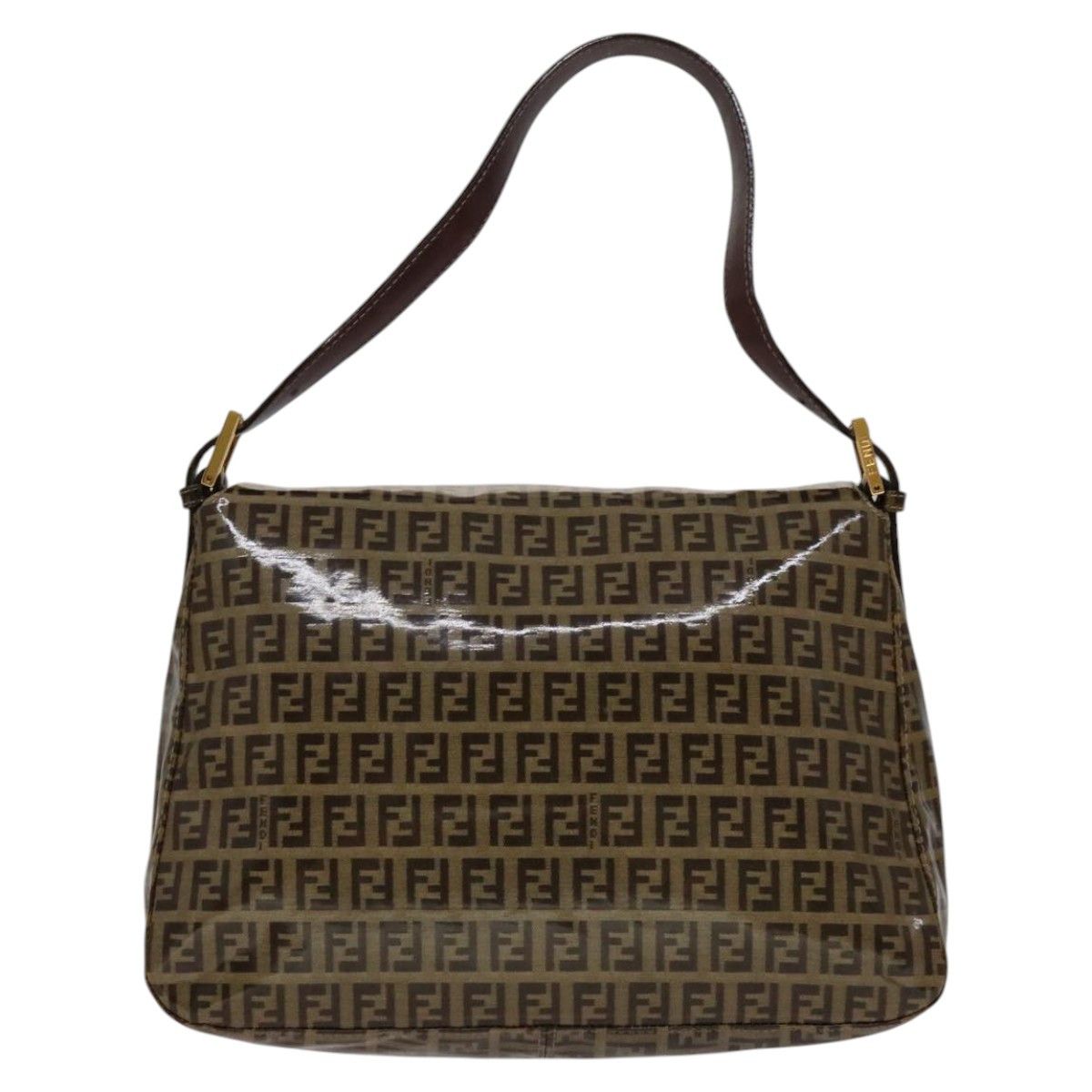 Fendi Zucchino Beige Canvas Shoulder Bag (Pre-Owned) Size ONE SIZE - 2 Thumbnail