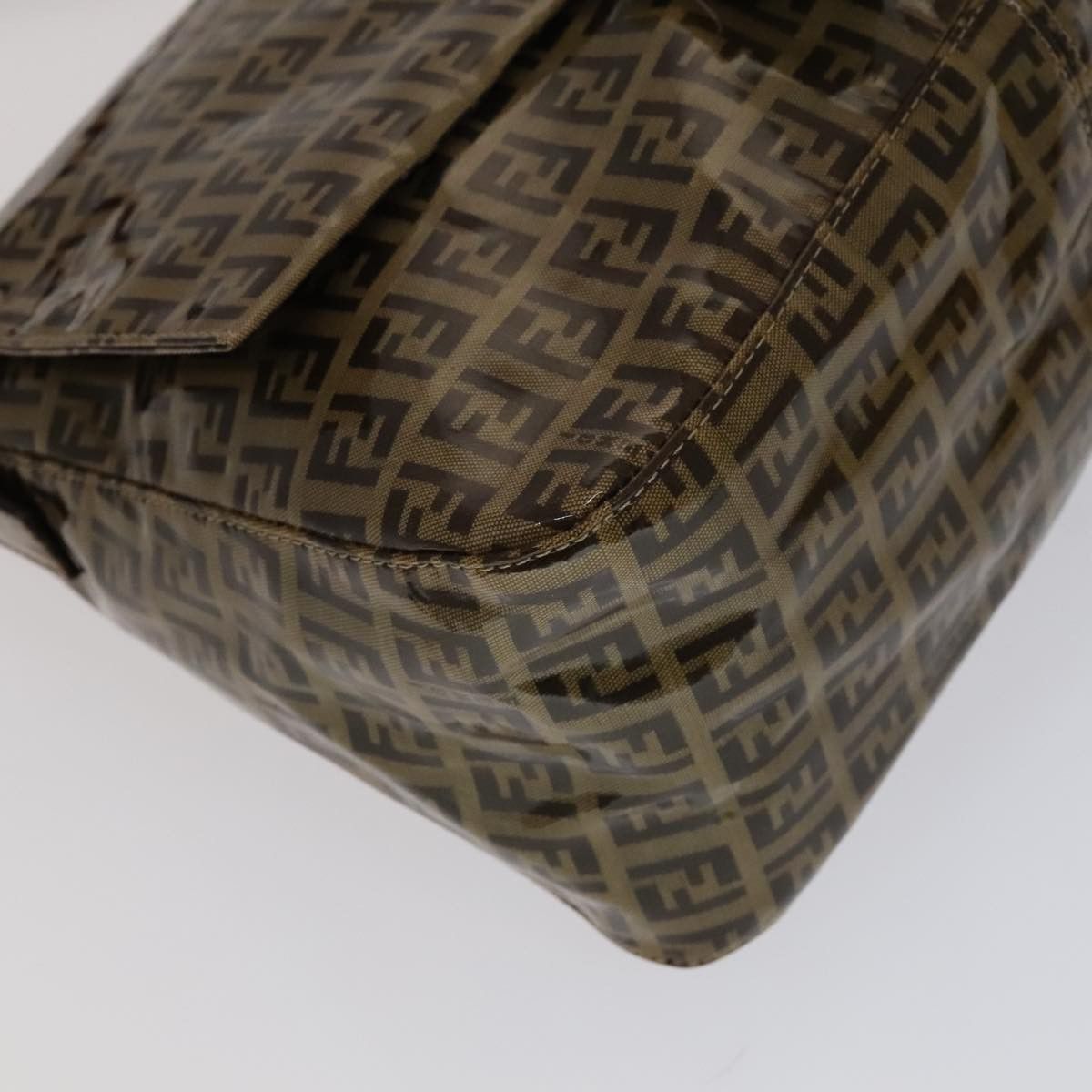 Fendi Zucchino Beige Canvas Shoulder Bag (Pre-Owned) Size ONE SIZE - 8 Thumbnail
