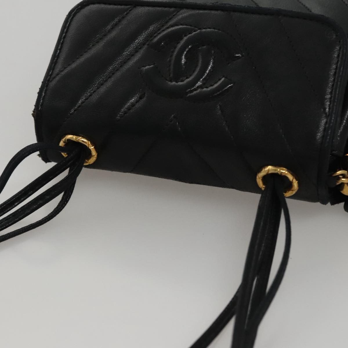 Chanel Cc Black Leather Shoulder Bag (Pre-Owned) Size ONE SIZE - 18 Thumbnail