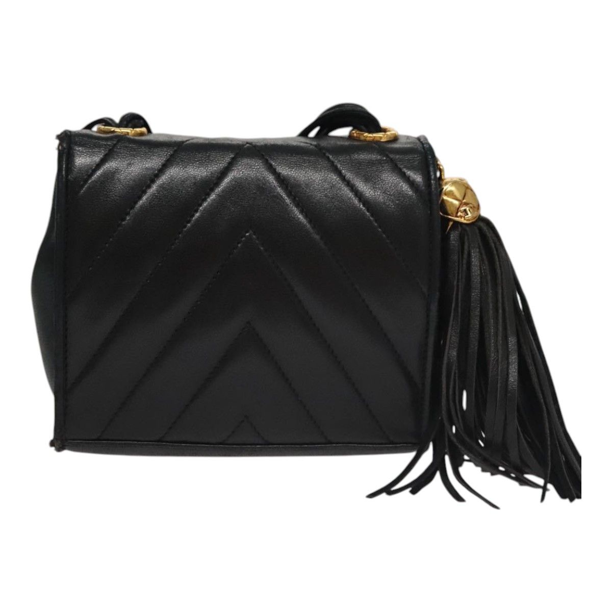 Chanel Cc Black Leather Shoulder Bag (Pre-Owned) Size ONE SIZE - 2 Thumbnail
