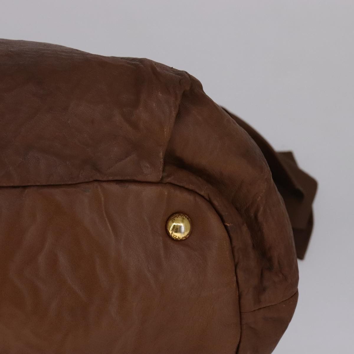 Prada Brown Leather Tote Bag (Pre-Owned) Size ONE SIZE - 8 Thumbnail