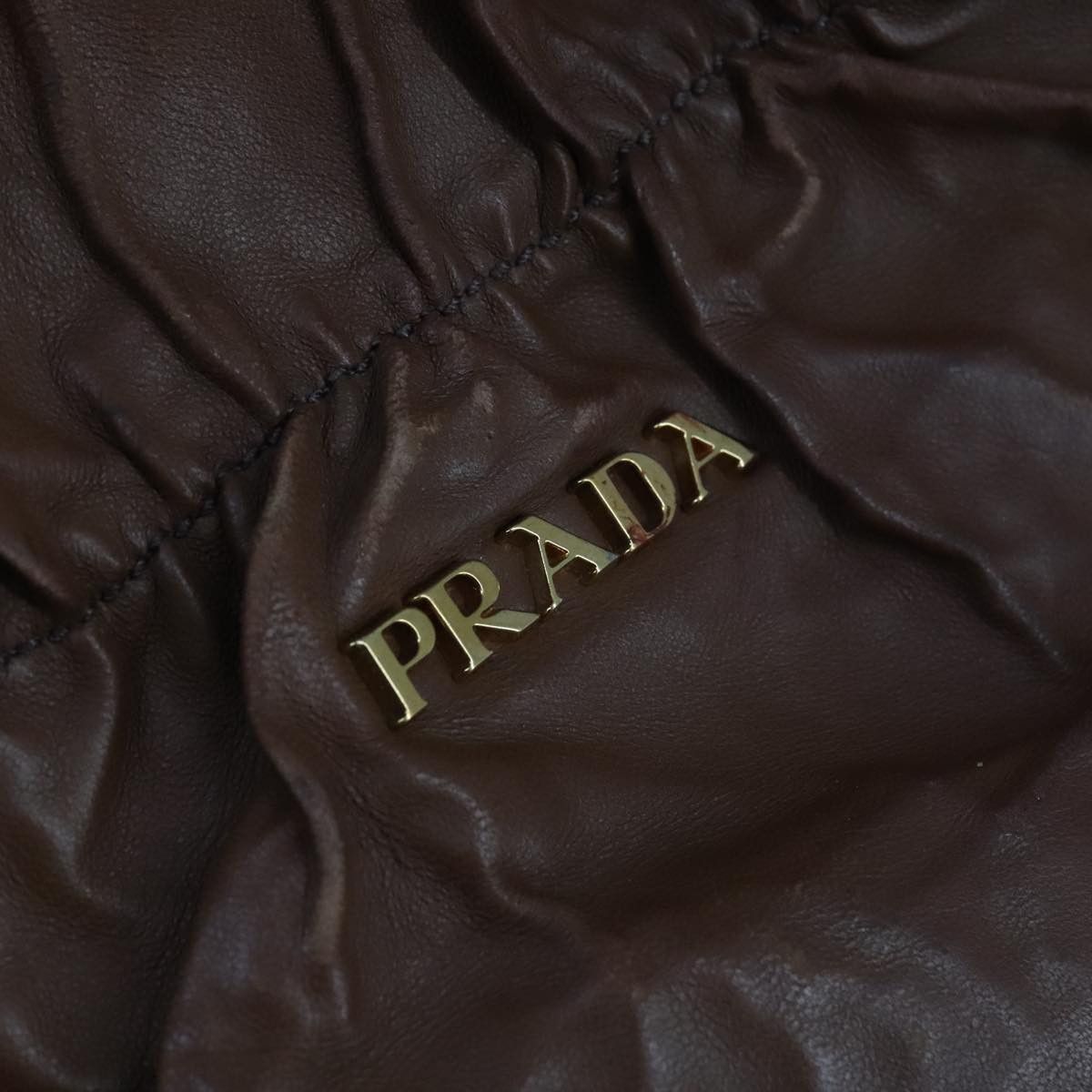 Prada Brown Leather Tote Bag (Pre-Owned) Size ONE SIZE - 20 Thumbnail