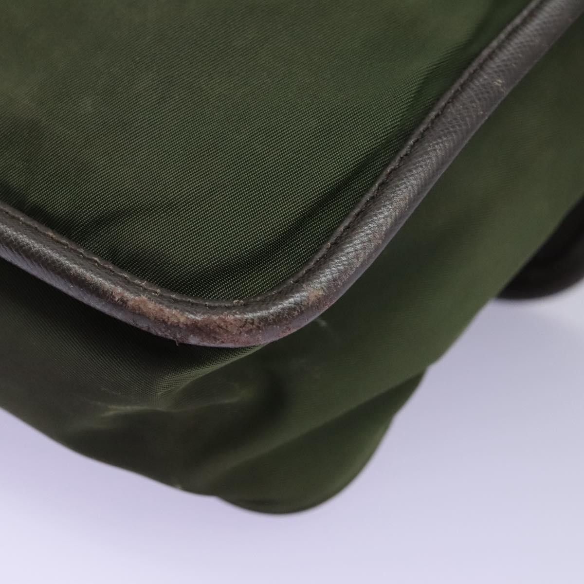 Prada Tessuto Khaki Synthetic Shoulder Bag (Pre-Owned) Size ONE SIZE - 10 Thumbnail