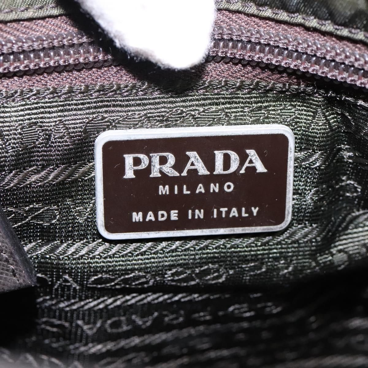 Prada Tessuto Khaki Synthetic Shoulder Bag (Pre-Owned) Size ONE SIZE - 14 Thumbnail