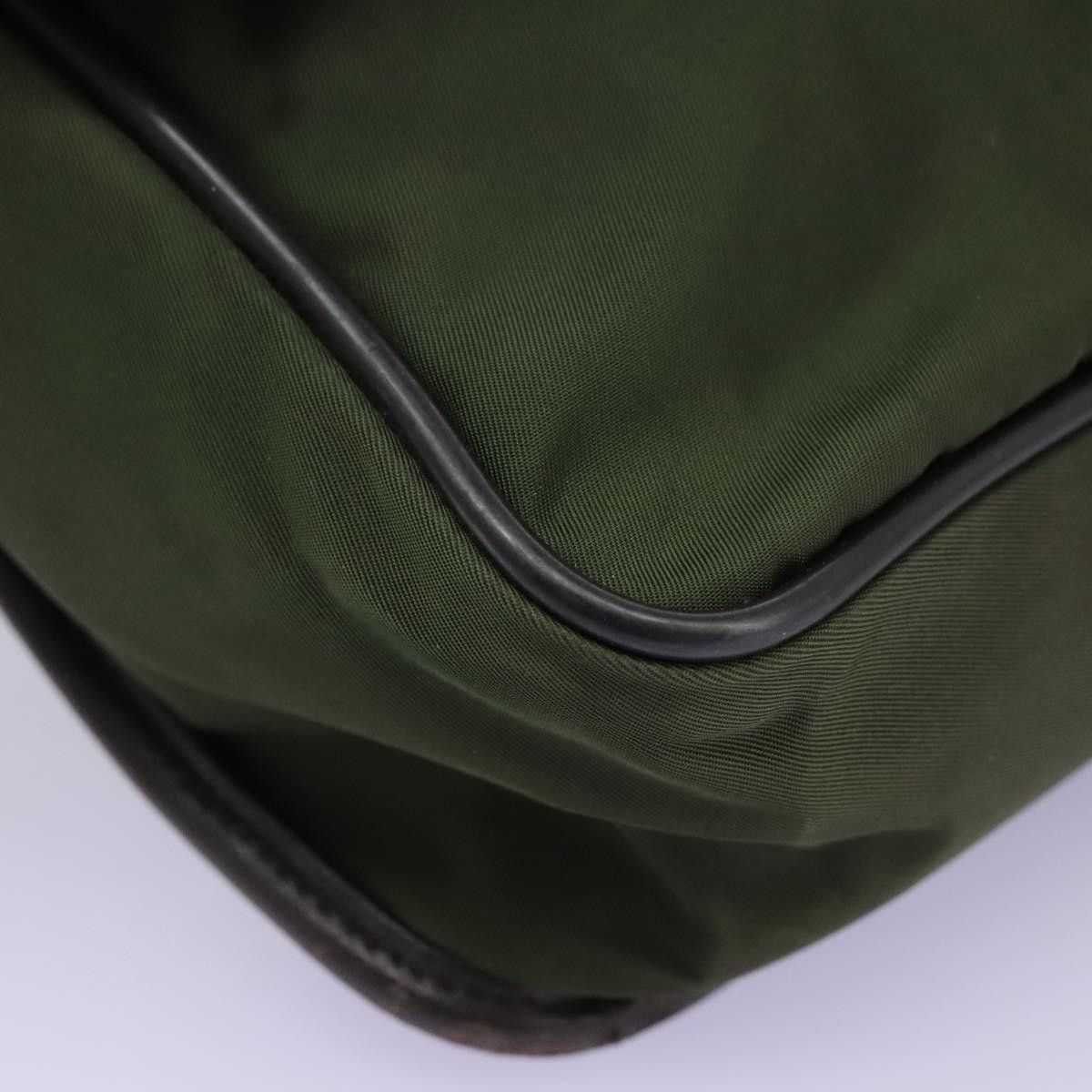Prada Tessuto Khaki Synthetic Shoulder Bag (Pre-Owned) Size ONE SIZE - 7 Thumbnail
