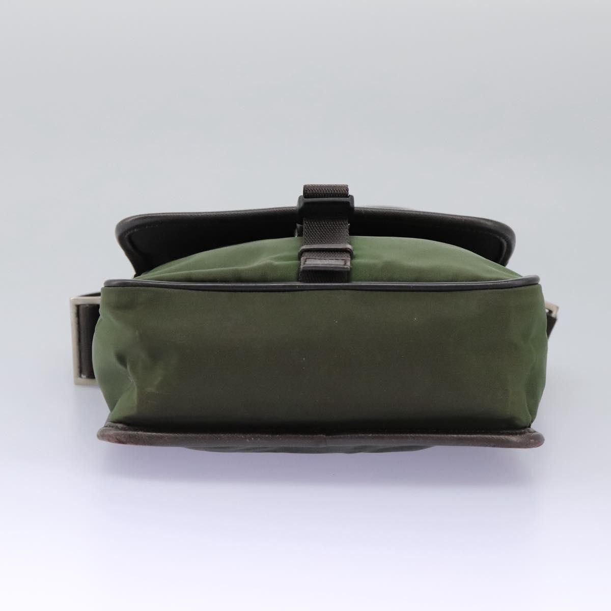 Prada Tessuto Khaki Synthetic Shoulder Bag (Pre-Owned) Size ONE SIZE - 19 Thumbnail