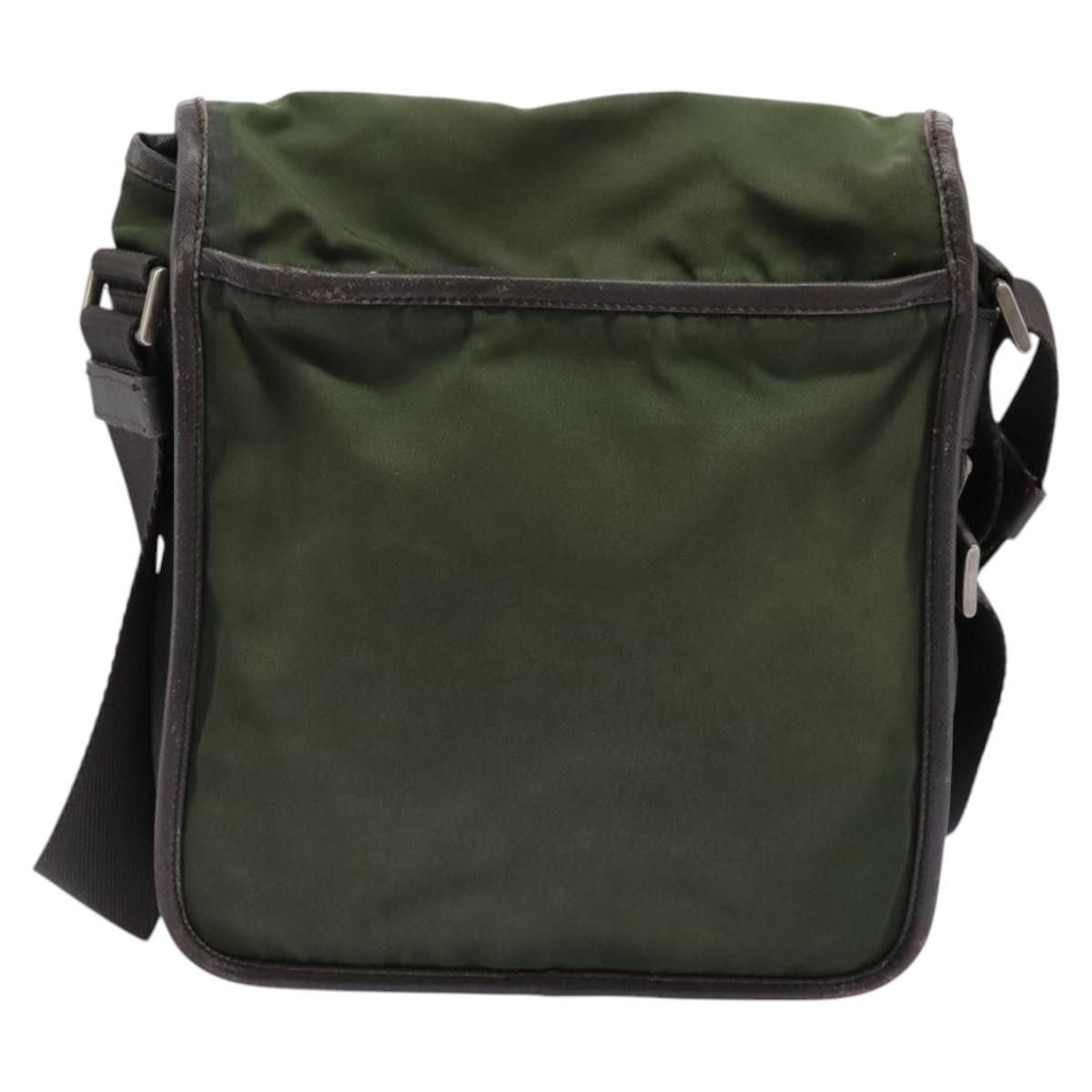 Prada Tessuto Khaki Synthetic Shoulder Bag (Pre-Owned) Size ONE SIZE - 2 Thumbnail
