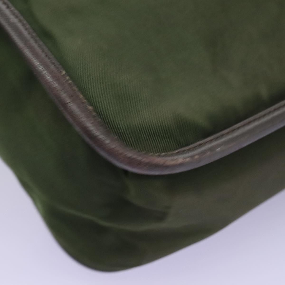 Prada Tessuto Khaki Synthetic Shoulder Bag (Pre-Owned) Size ONE SIZE - 9 Thumbnail