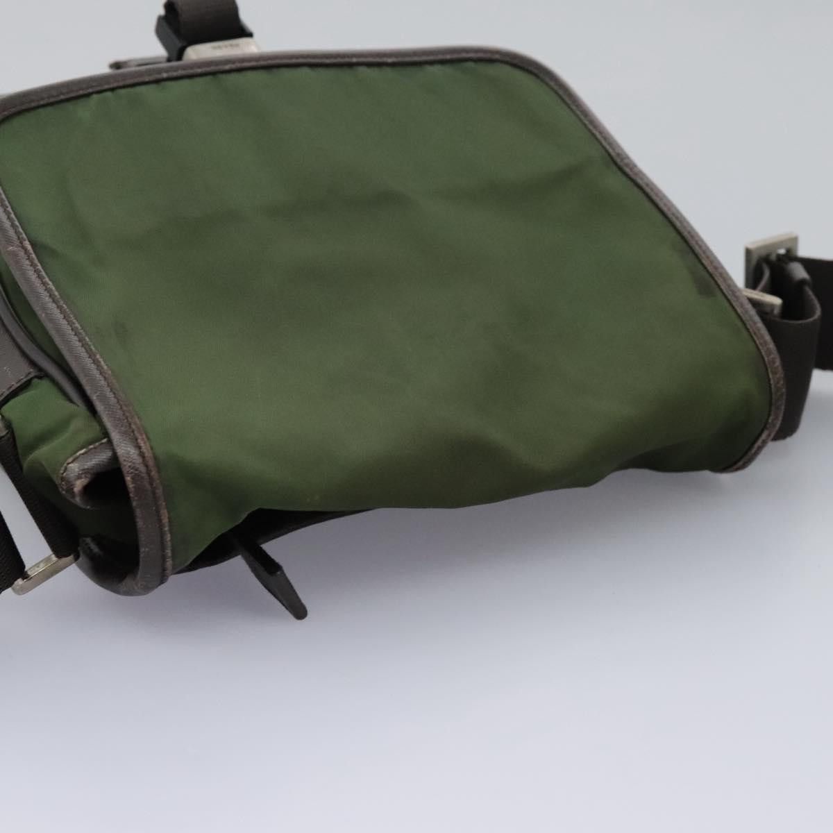 Prada Tessuto Khaki Synthetic Shoulder Bag (Pre-Owned) Size ONE SIZE - 17 Thumbnail