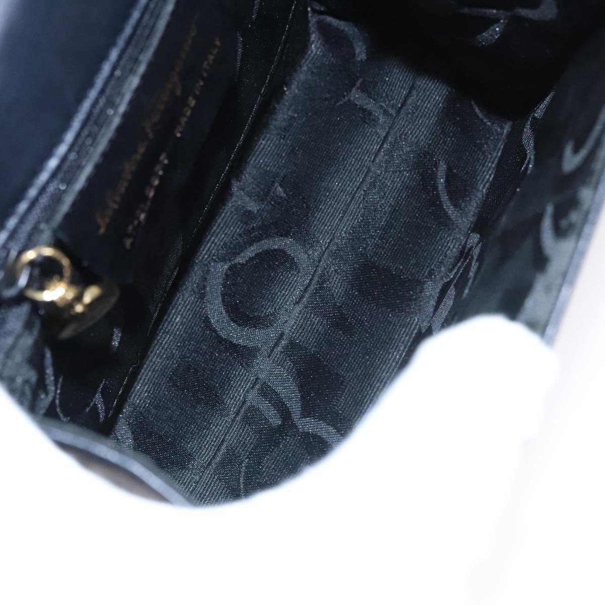 Salvatore Ferragamo Vara Black Leather Handbag (Pre-Owned) Size ONE SIZE - 13 Thumbnail
