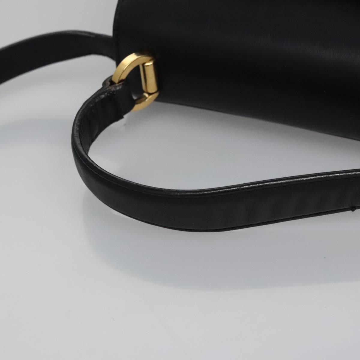 Salvatore Ferragamo Vara Black Leather Handbag (Pre-Owned) Size ONE SIZE - 6 Thumbnail