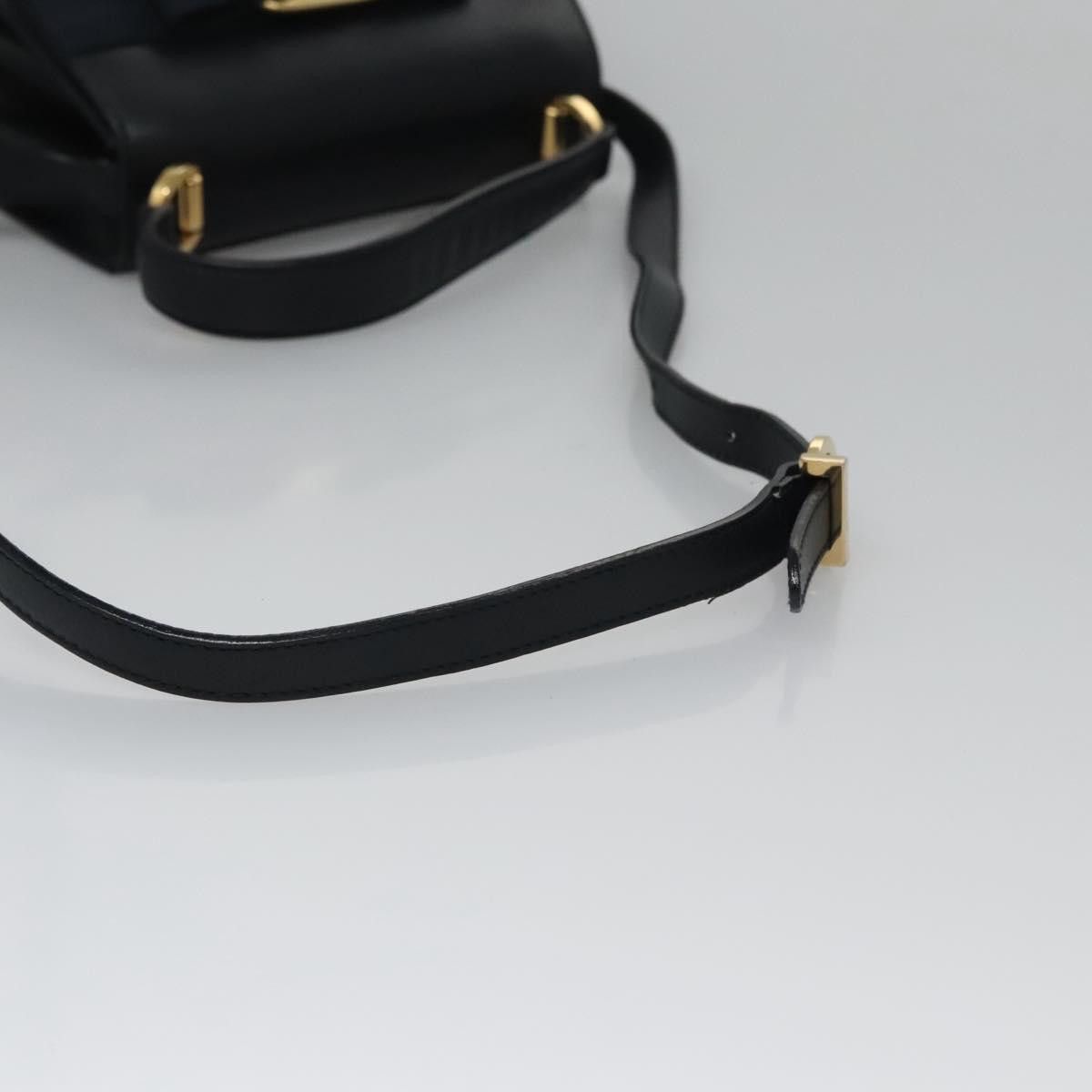 Salvatore Ferragamo Vara Black Leather Handbag (Pre-Owned) Size ONE SIZE - 18 Thumbnail