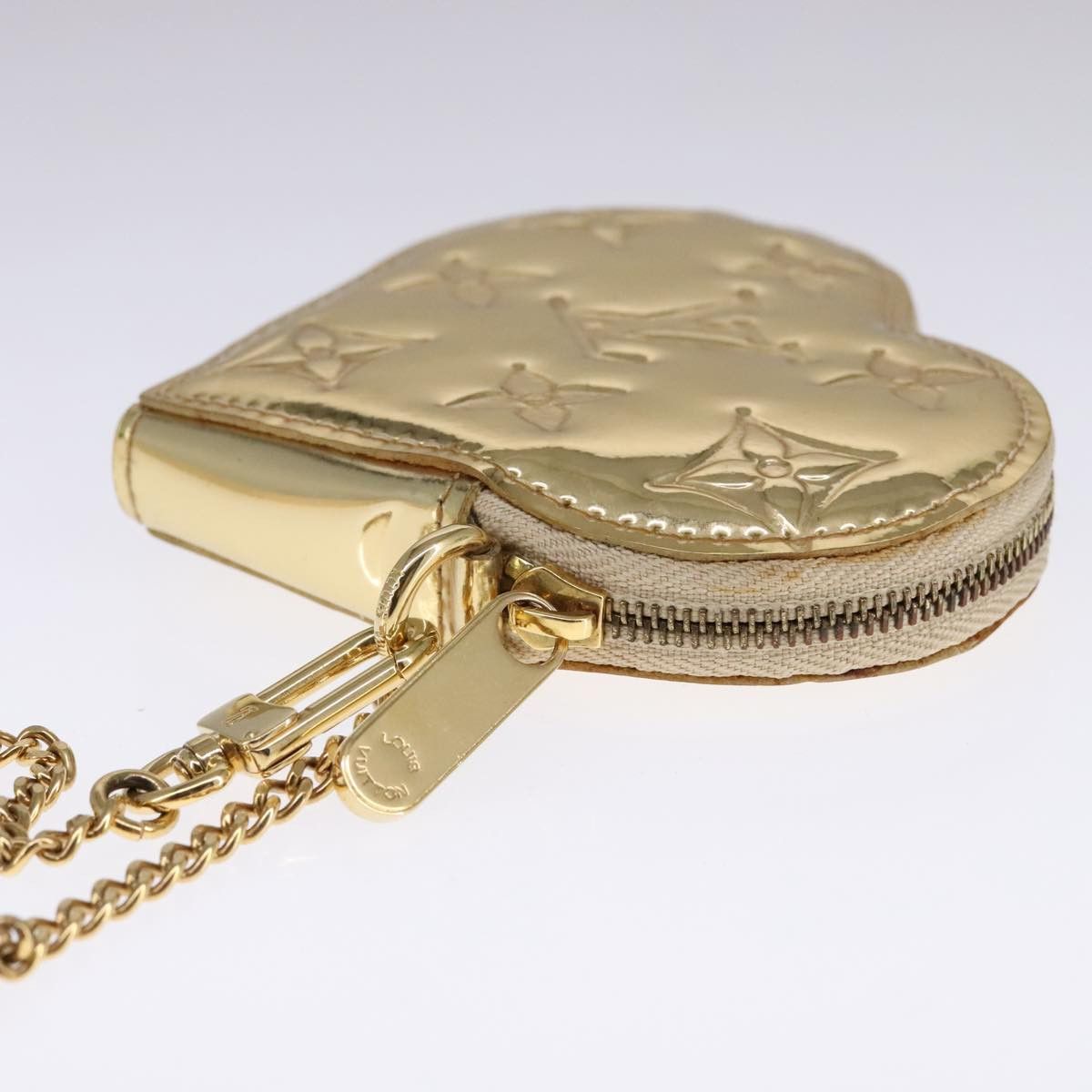 Louis Vuitton Porte Monnaie Coeur Gold Patent Leather Wallet (Pre-Owned) Size ONE SIZE - 4 Thumbnail